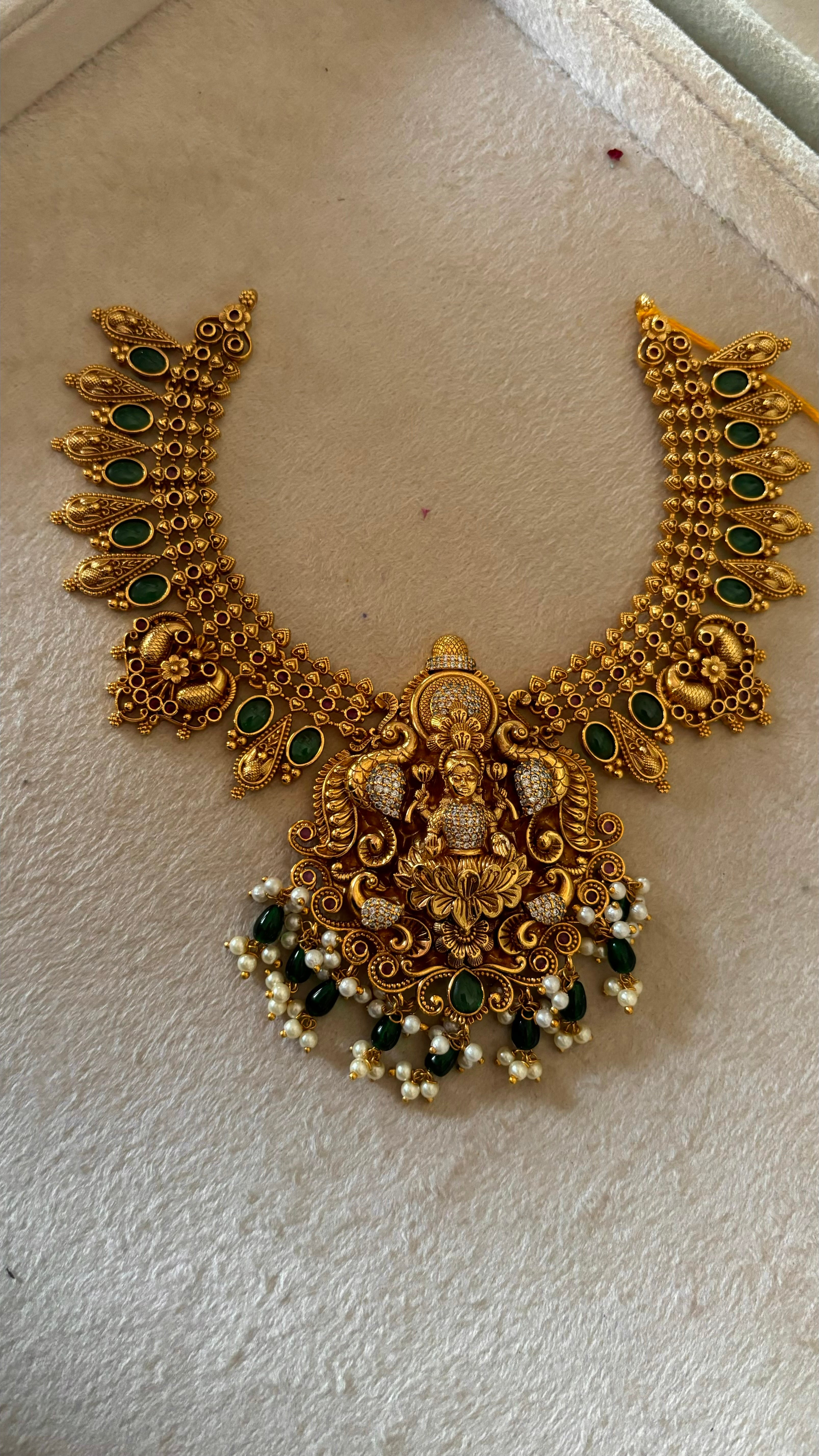 Temple jewellery with earrings