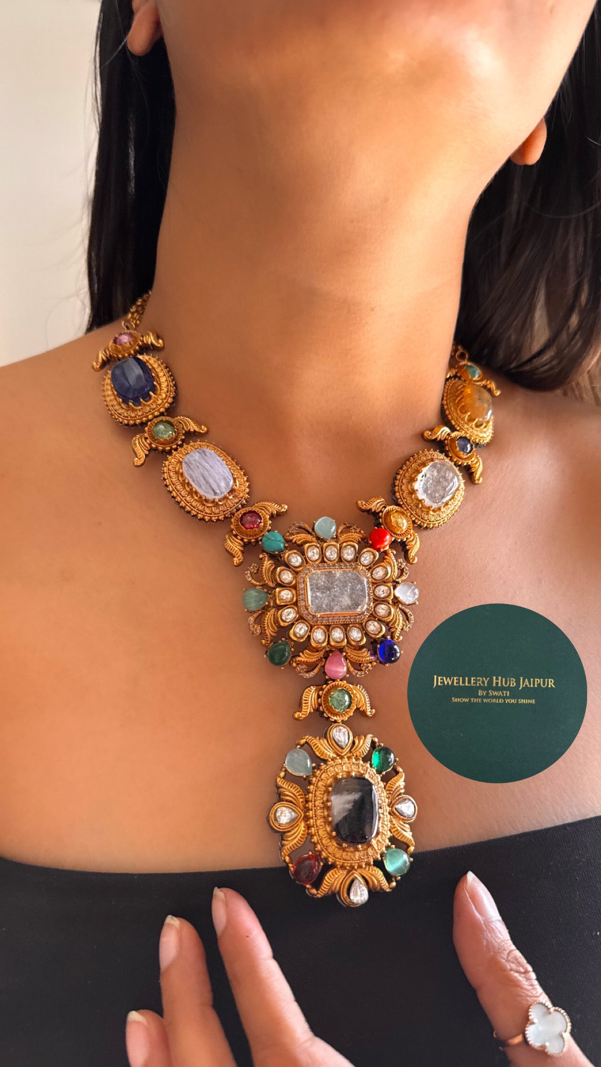 Amrapali inspired vintage necklace set