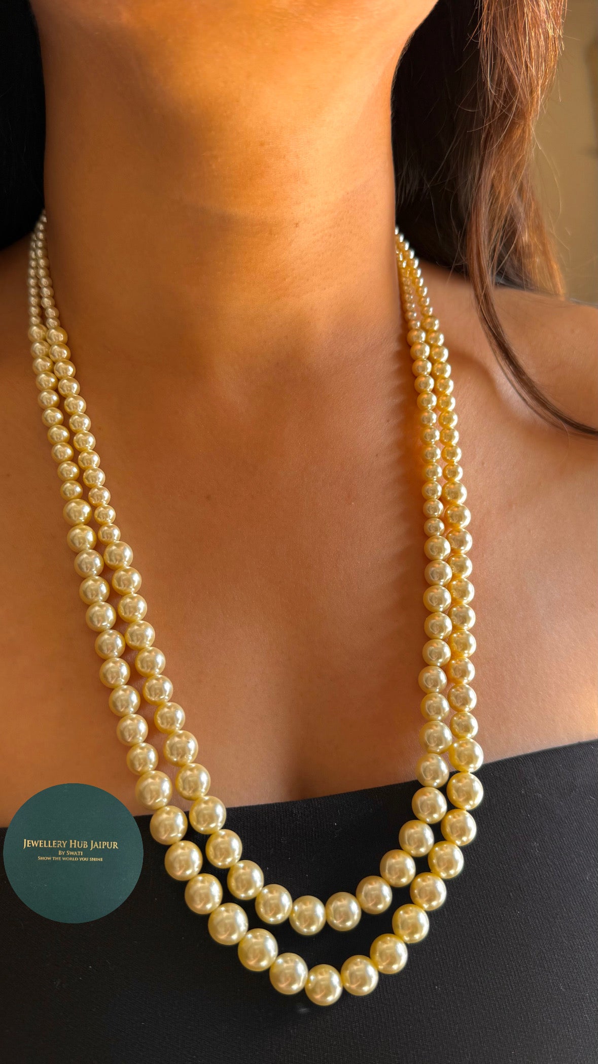 Double line pearl string (10 size pearl)