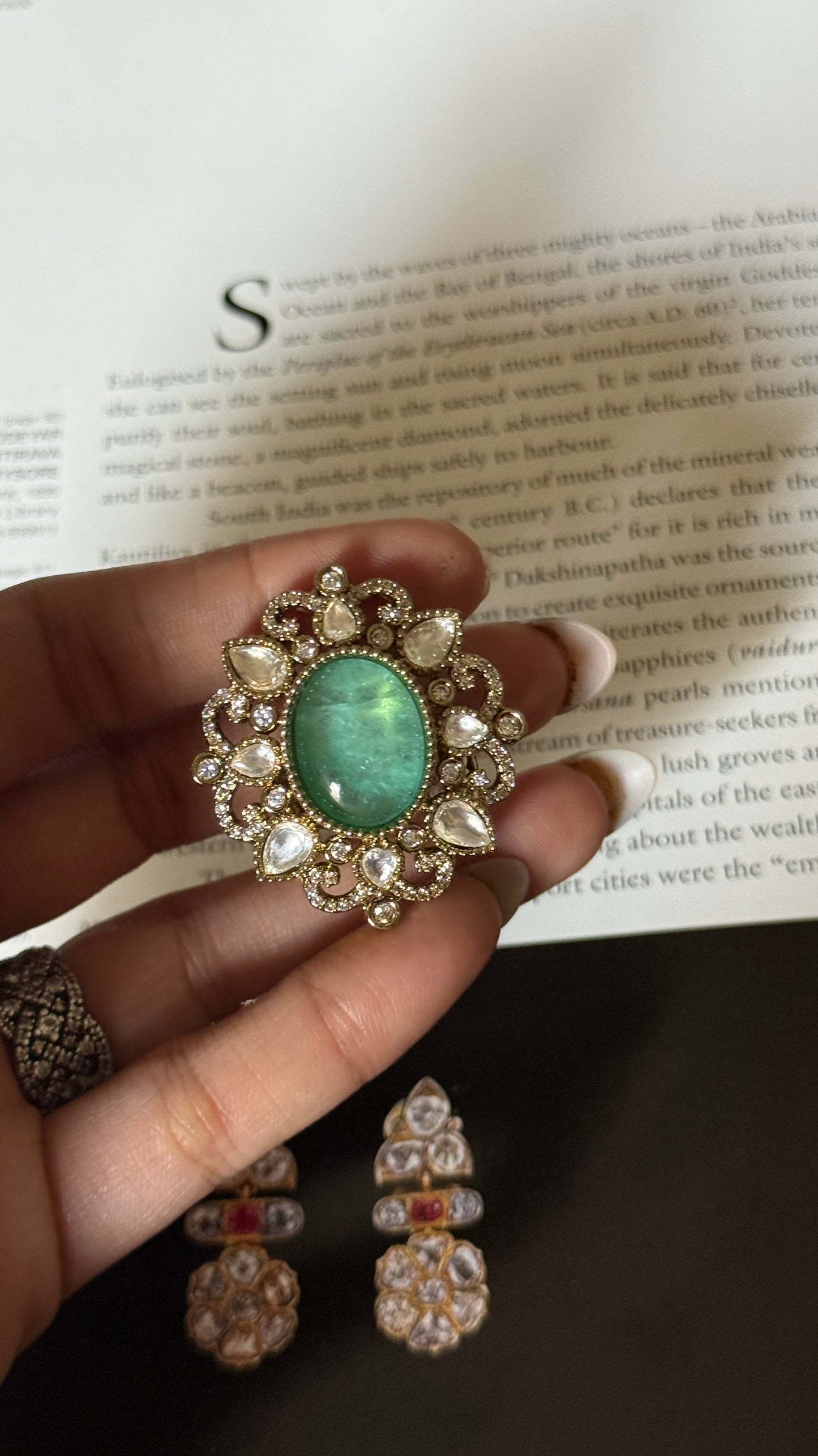 Mint doublet adjustable ring