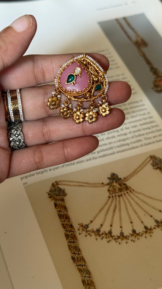 Rose quartz heritage ring