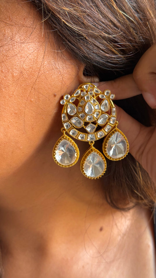 Moissanite danglers