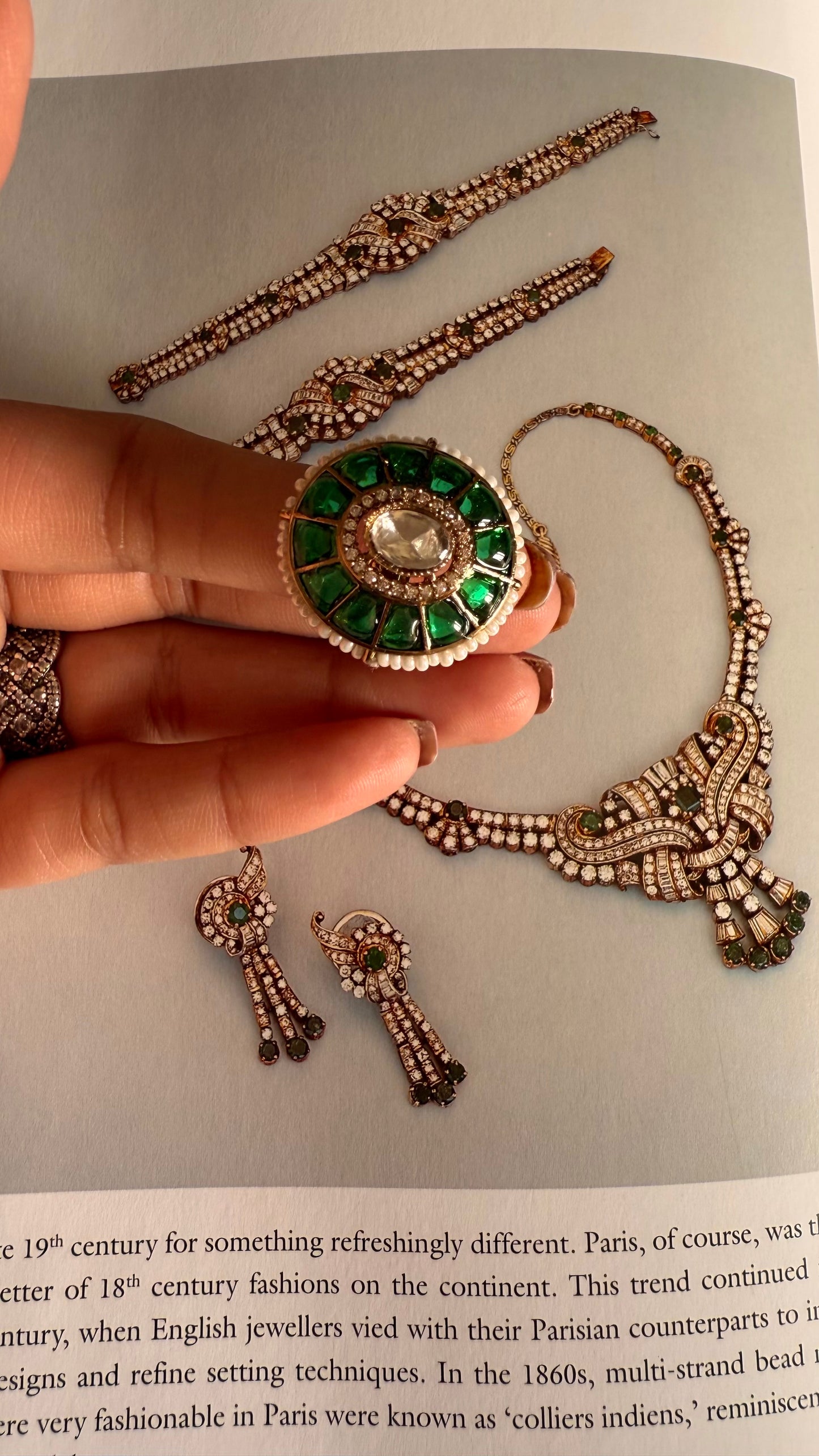 Emerald kat dana adjustable ring
