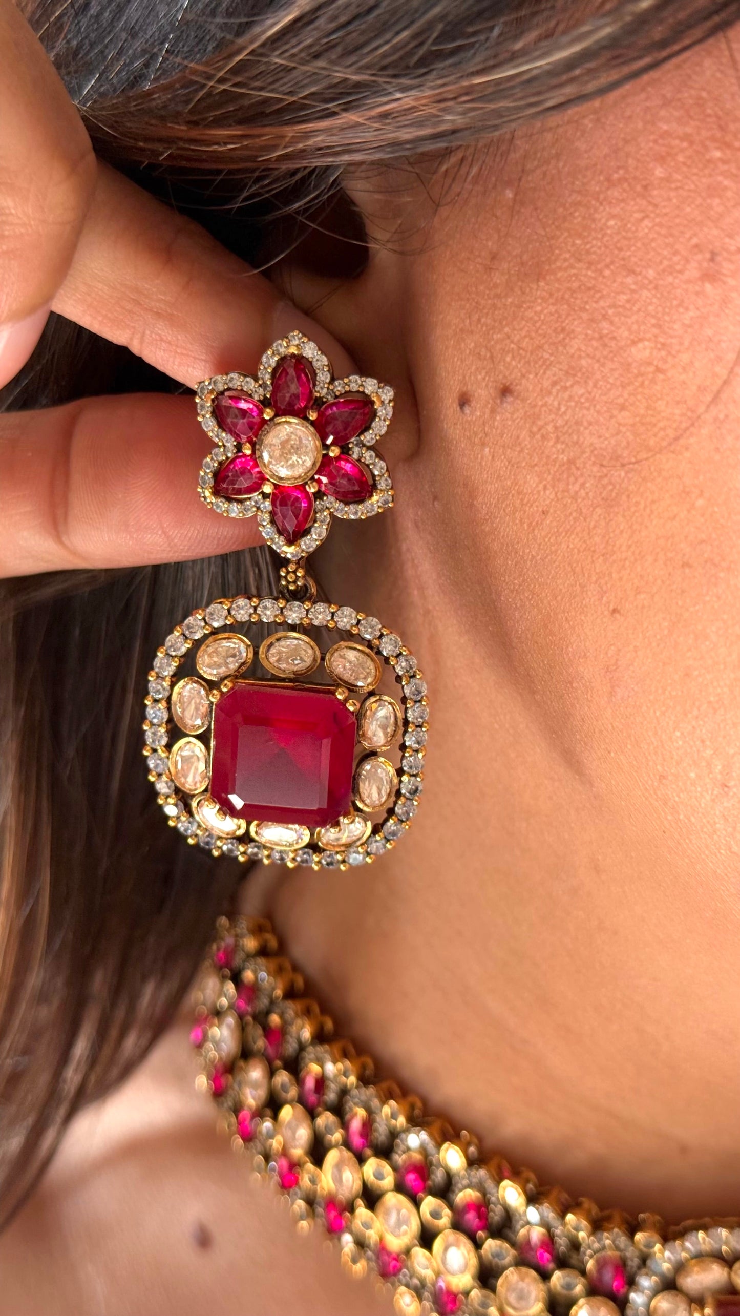 Ruby doublets peeli polki combo