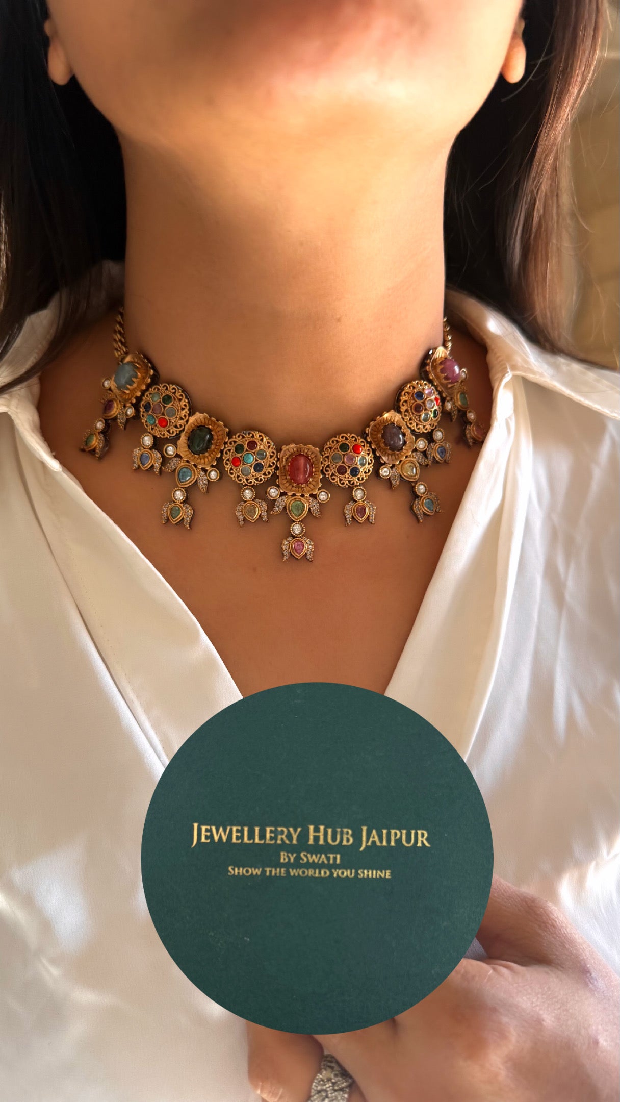 Sabyasachi inspired vintage collar necklace