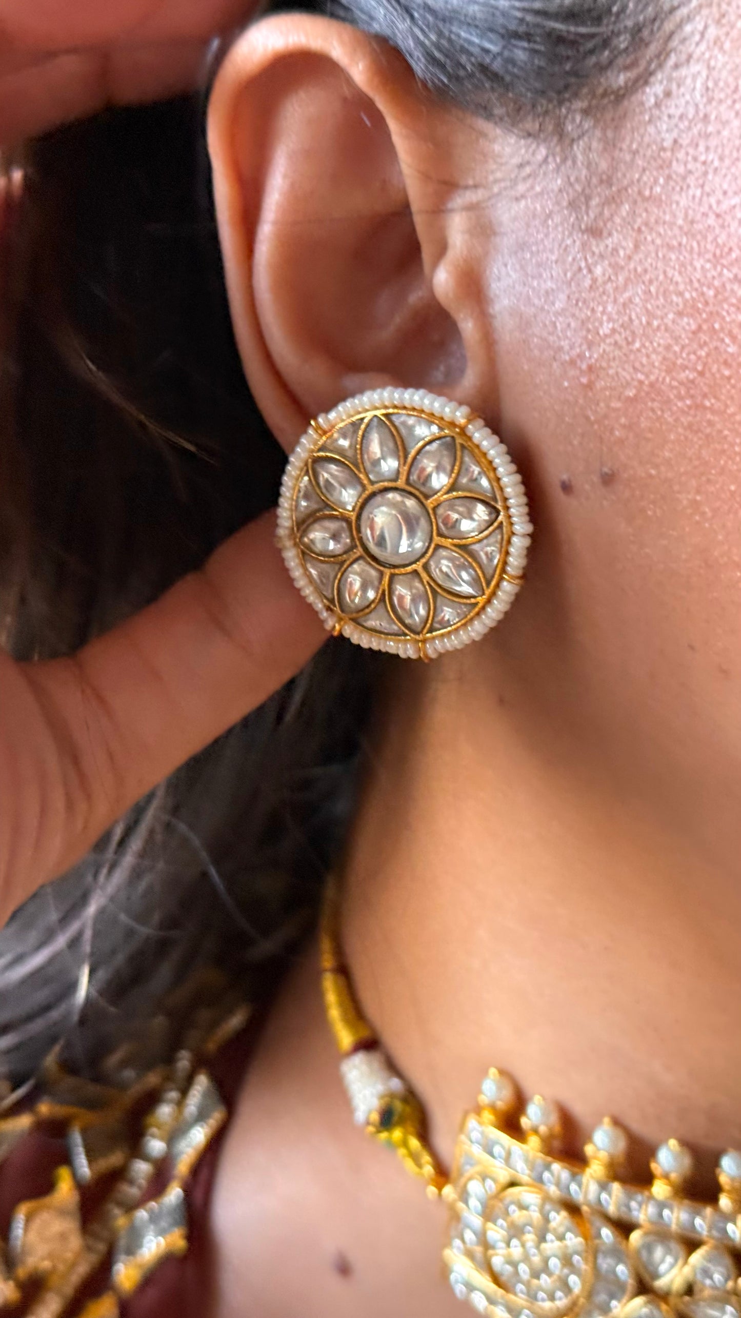 Ranisa inspired paachi Kundan Necklace