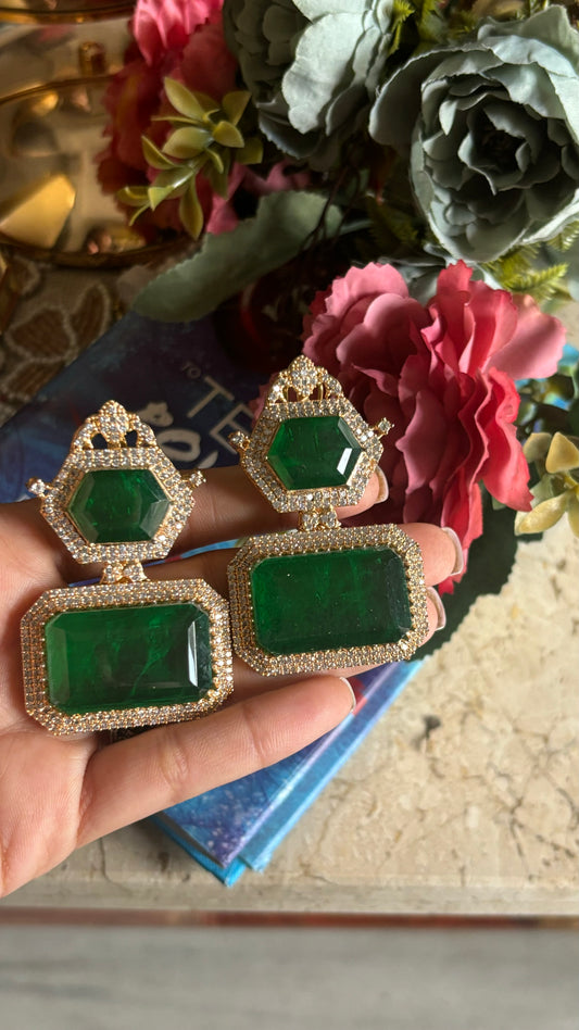 Emerald danglers