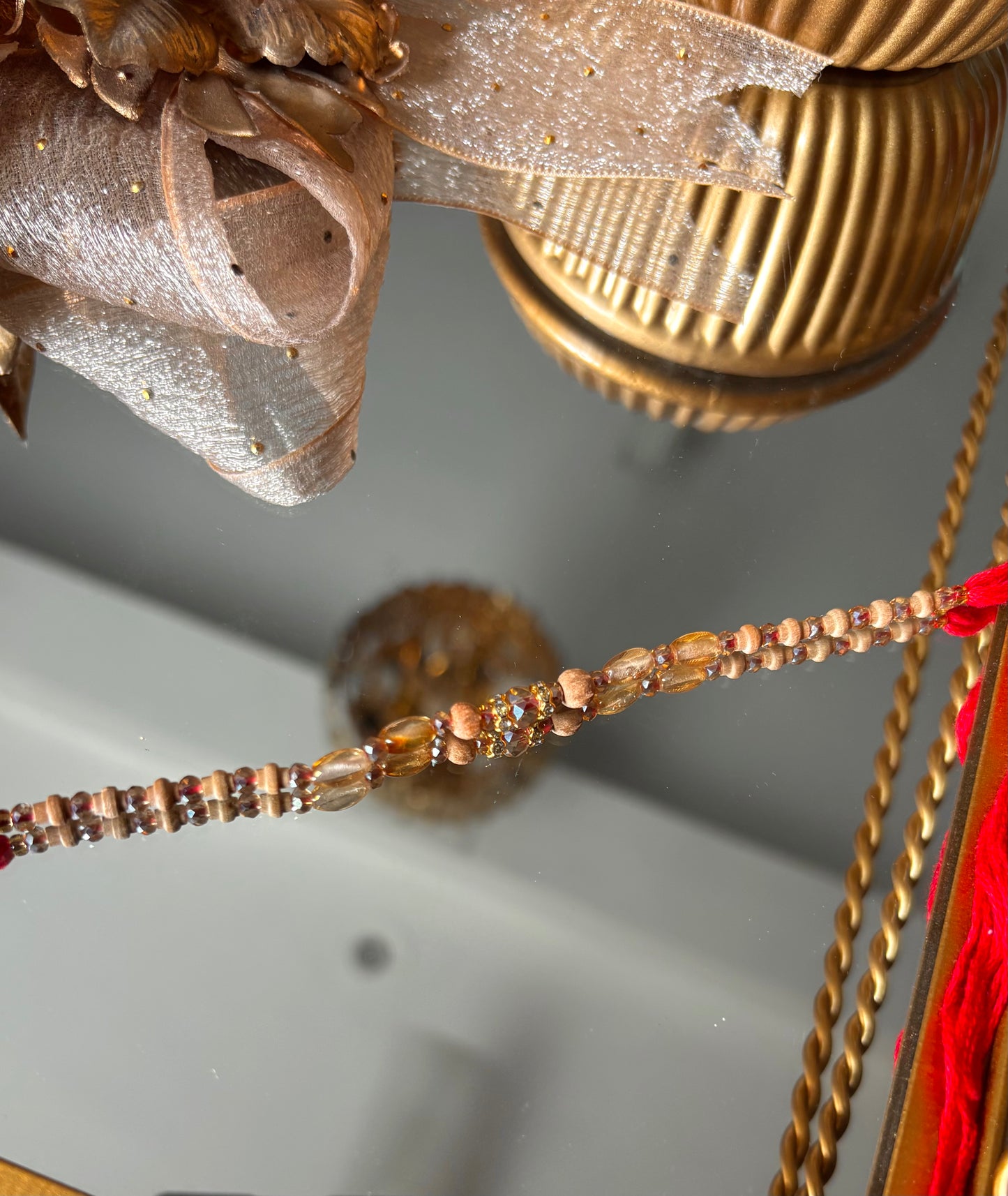 Chandan lal dhaga rakhi ( shipping will be extra )