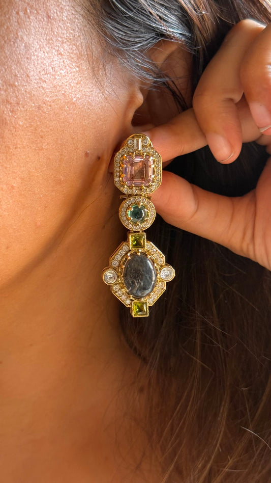 Sabhyasachi inspired doublet designer cocktail danglers