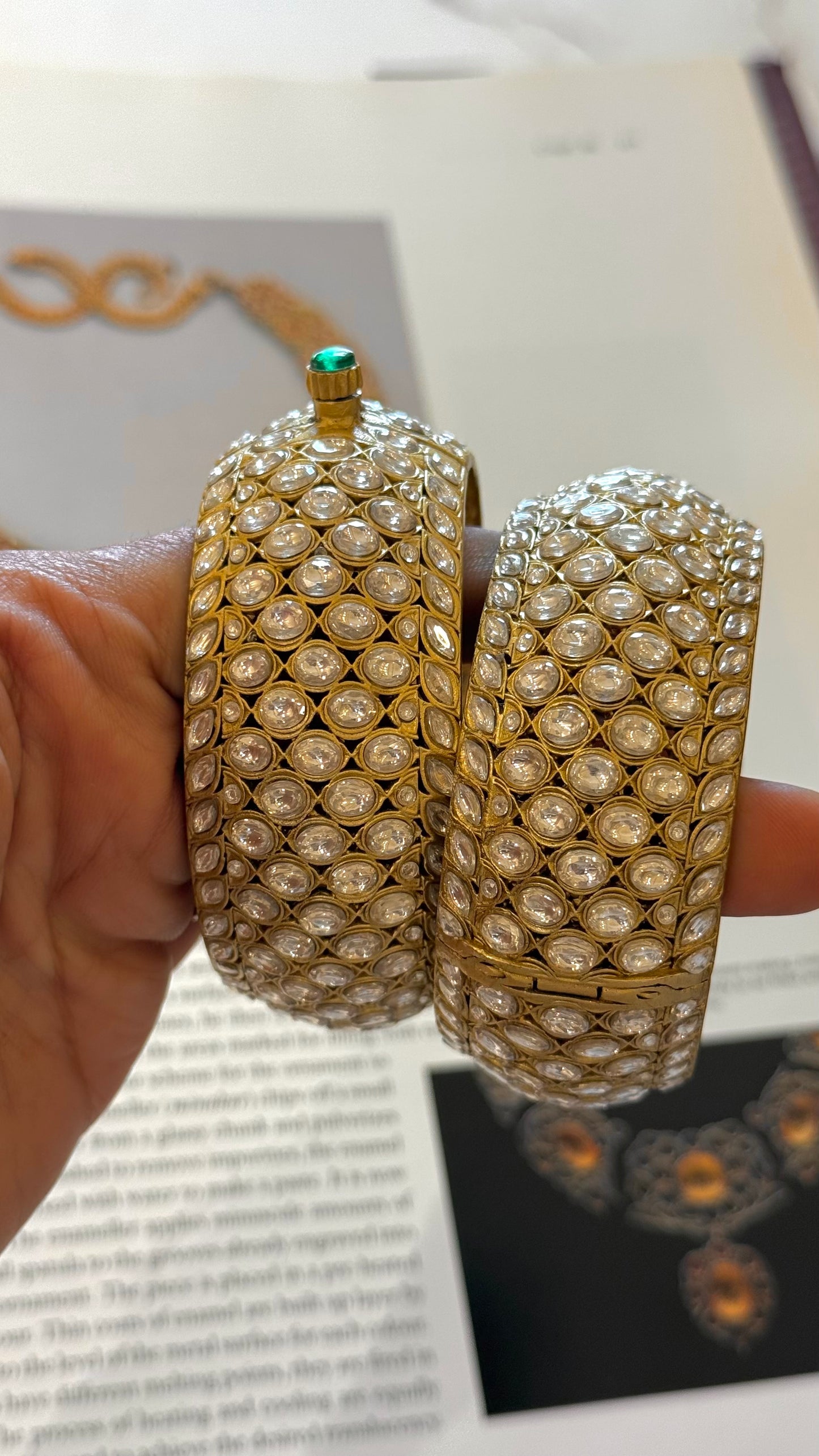 Real moissanite sakhi kada