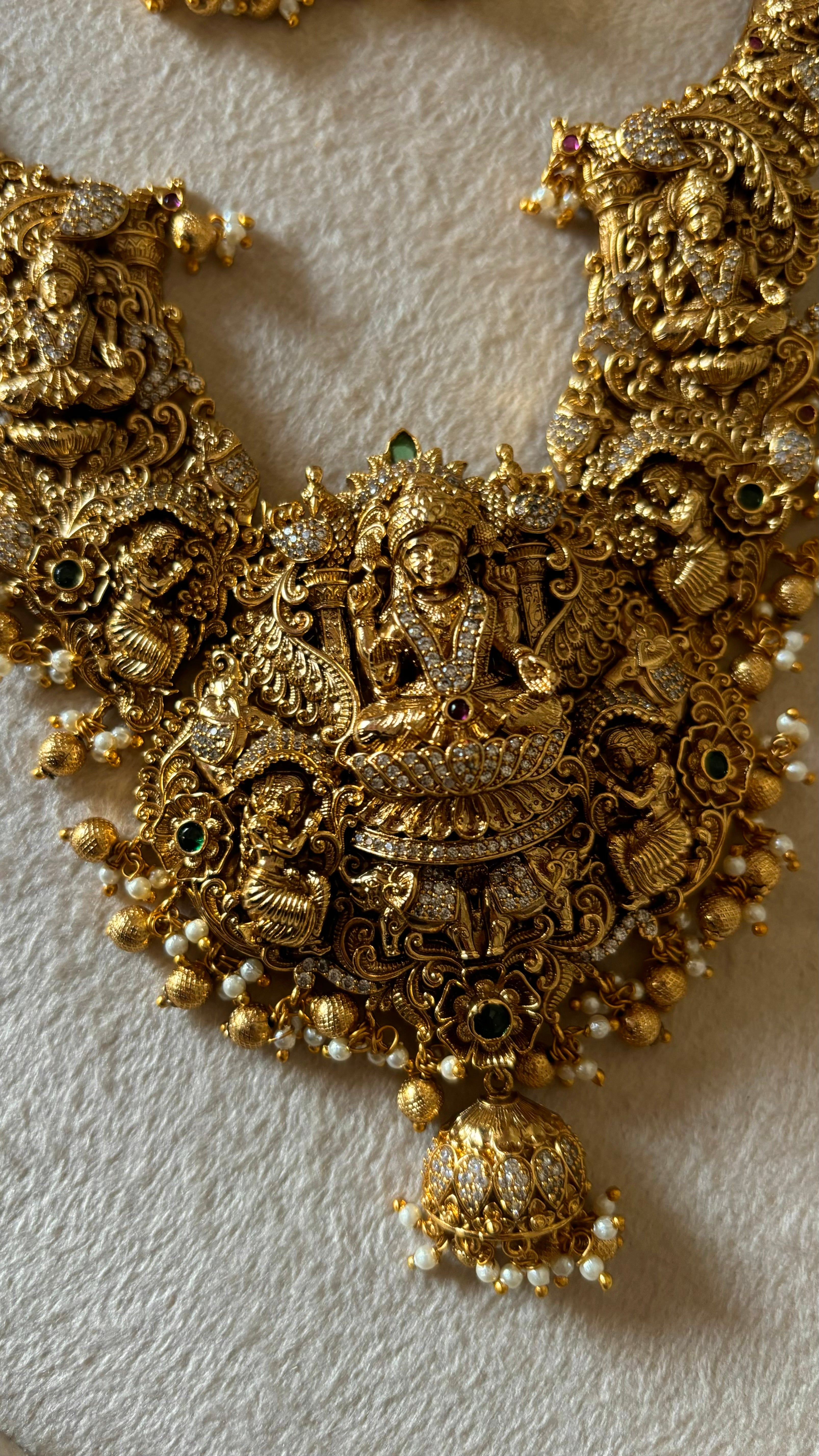 Temple jewellery with earrings