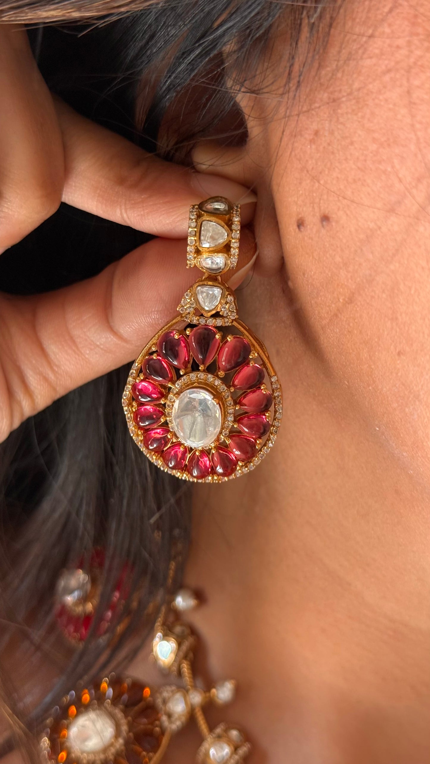 Navratna designer collar Necklace