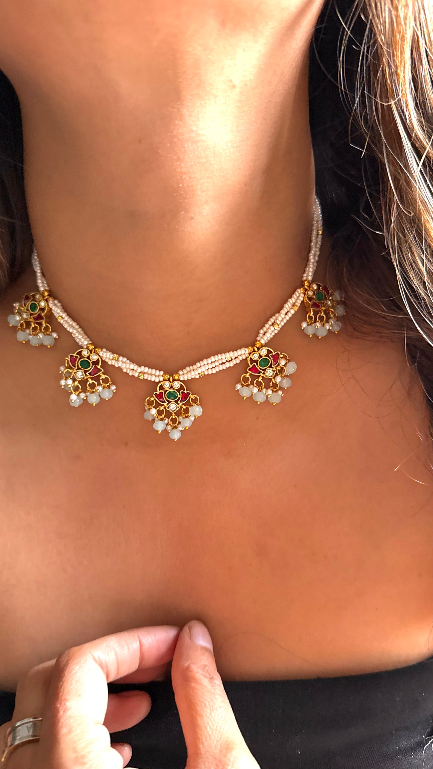 Heritage paachi minimalist necklace