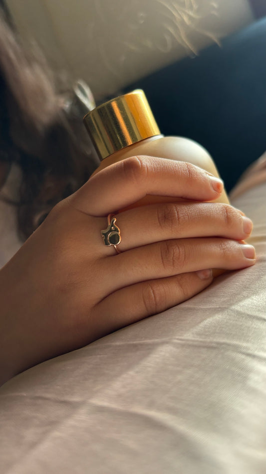 elephant shape adjustable kids ring