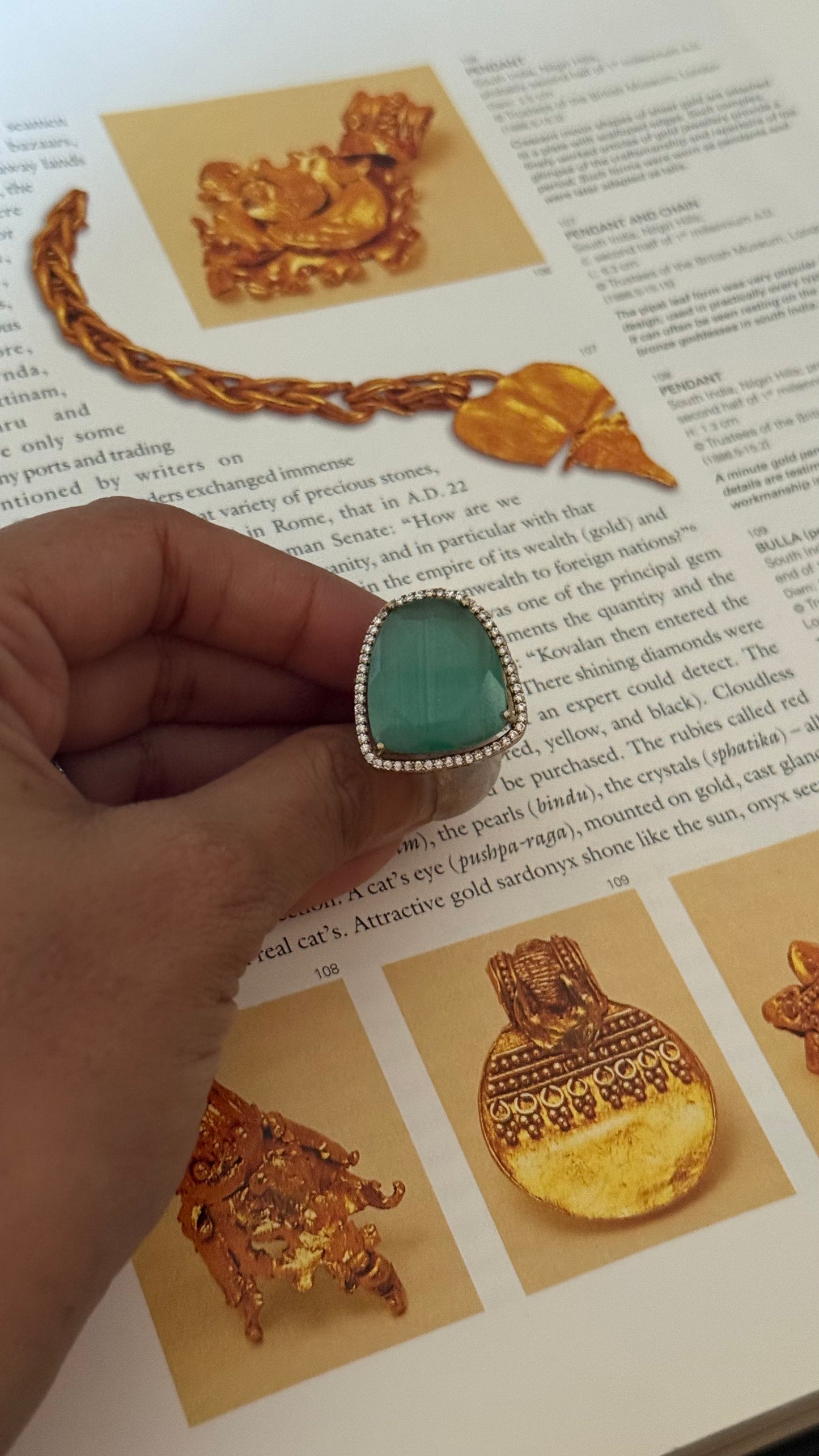 Mint doublet adjustable ring