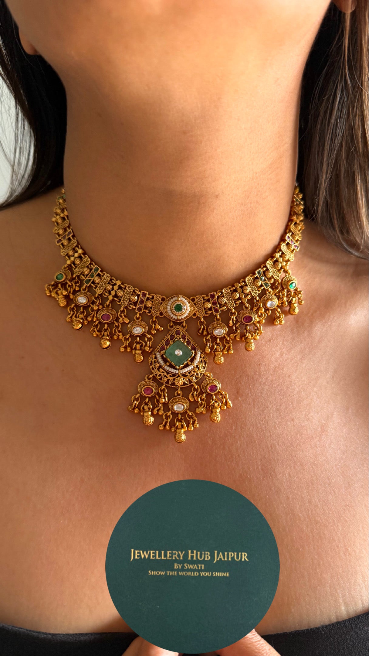 Minimalist rajwada necklace