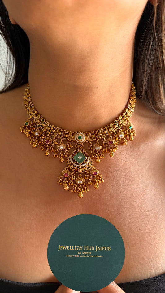 Minimalist rajwada necklace