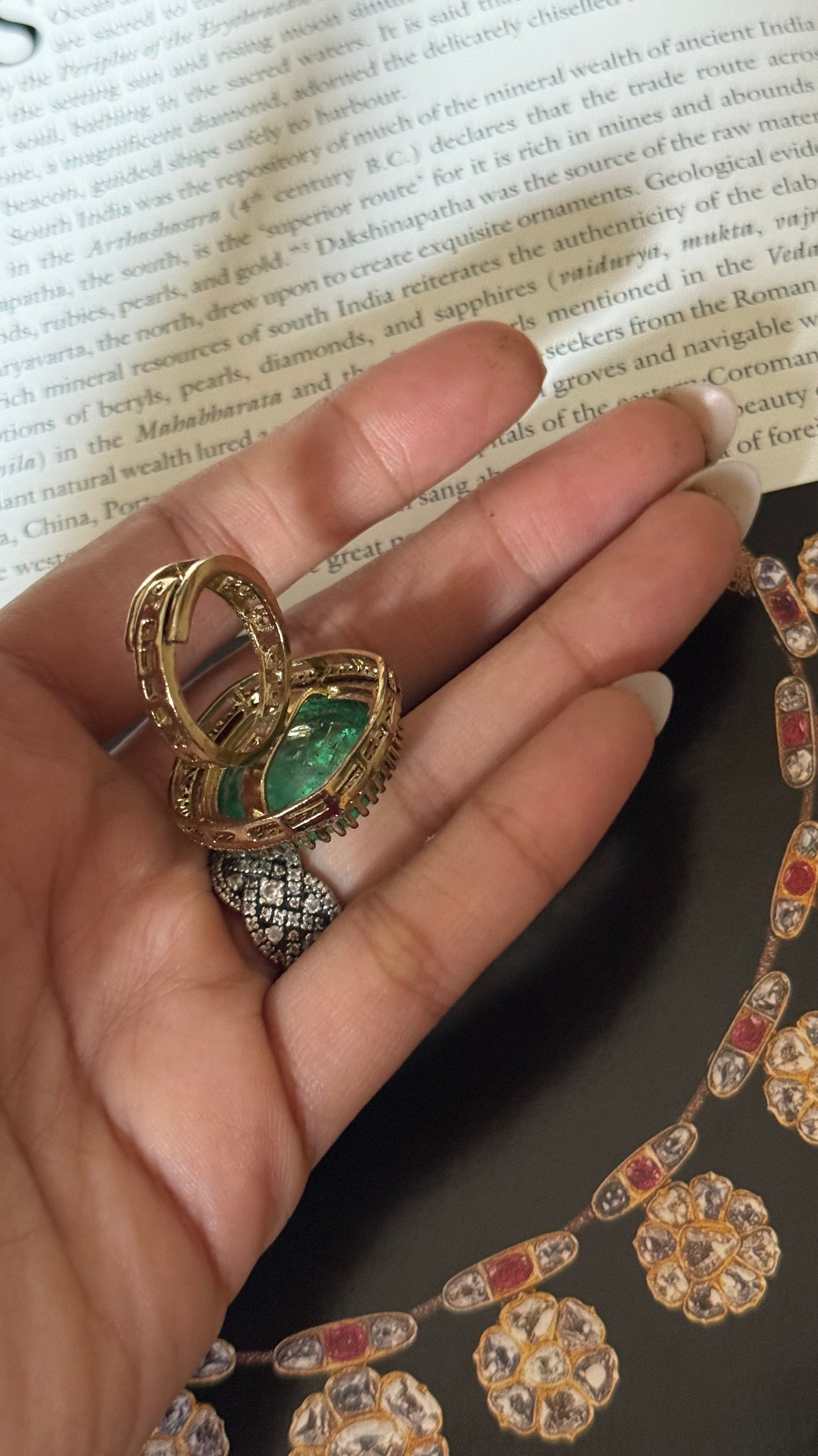 Mint doublet adjustable ring