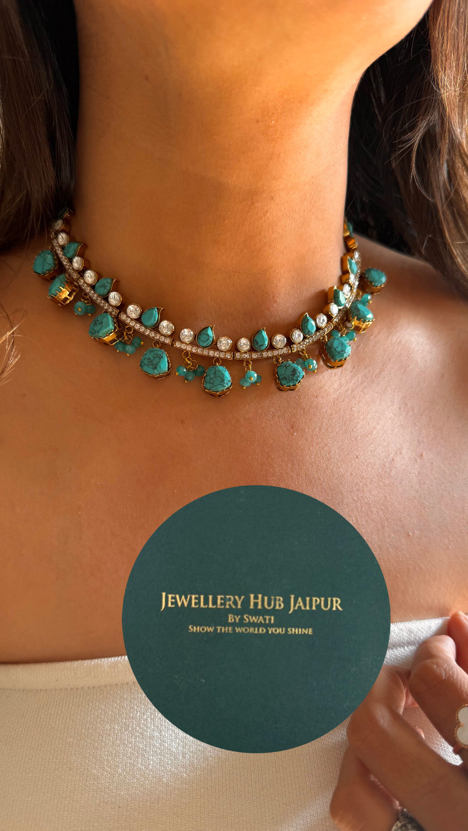 Firoza moissanite victorian