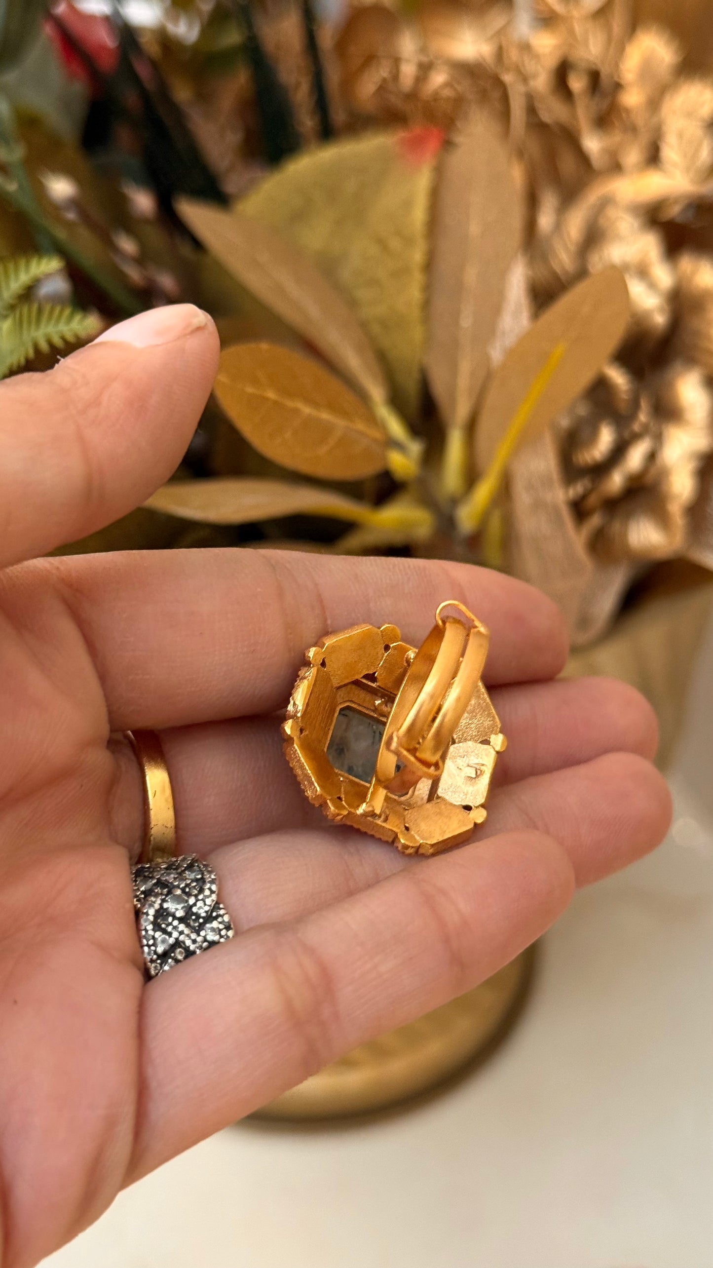 Mint takkar work  Amrapali ring