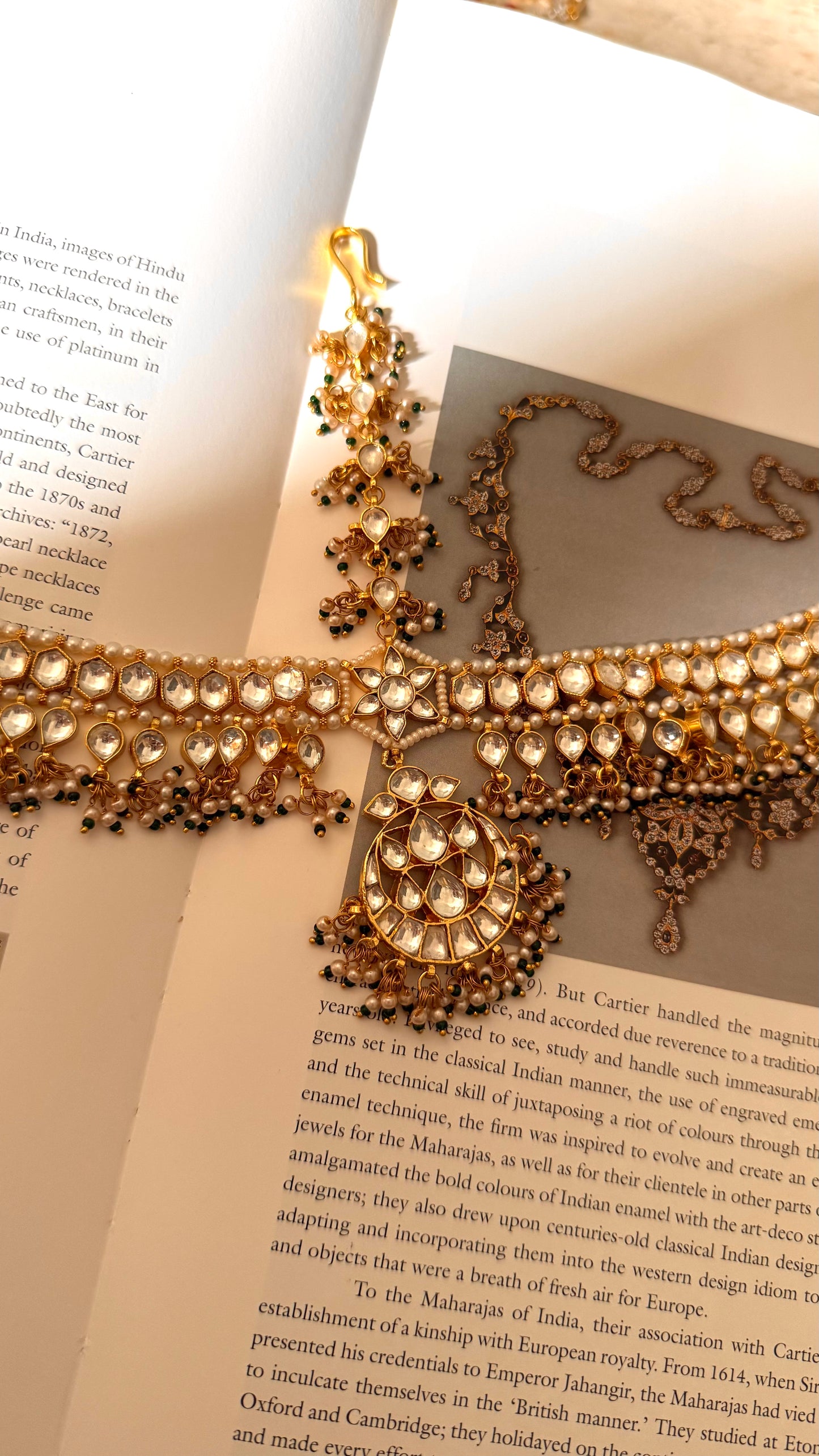 Paachi Kundan heritage sheeshpatti