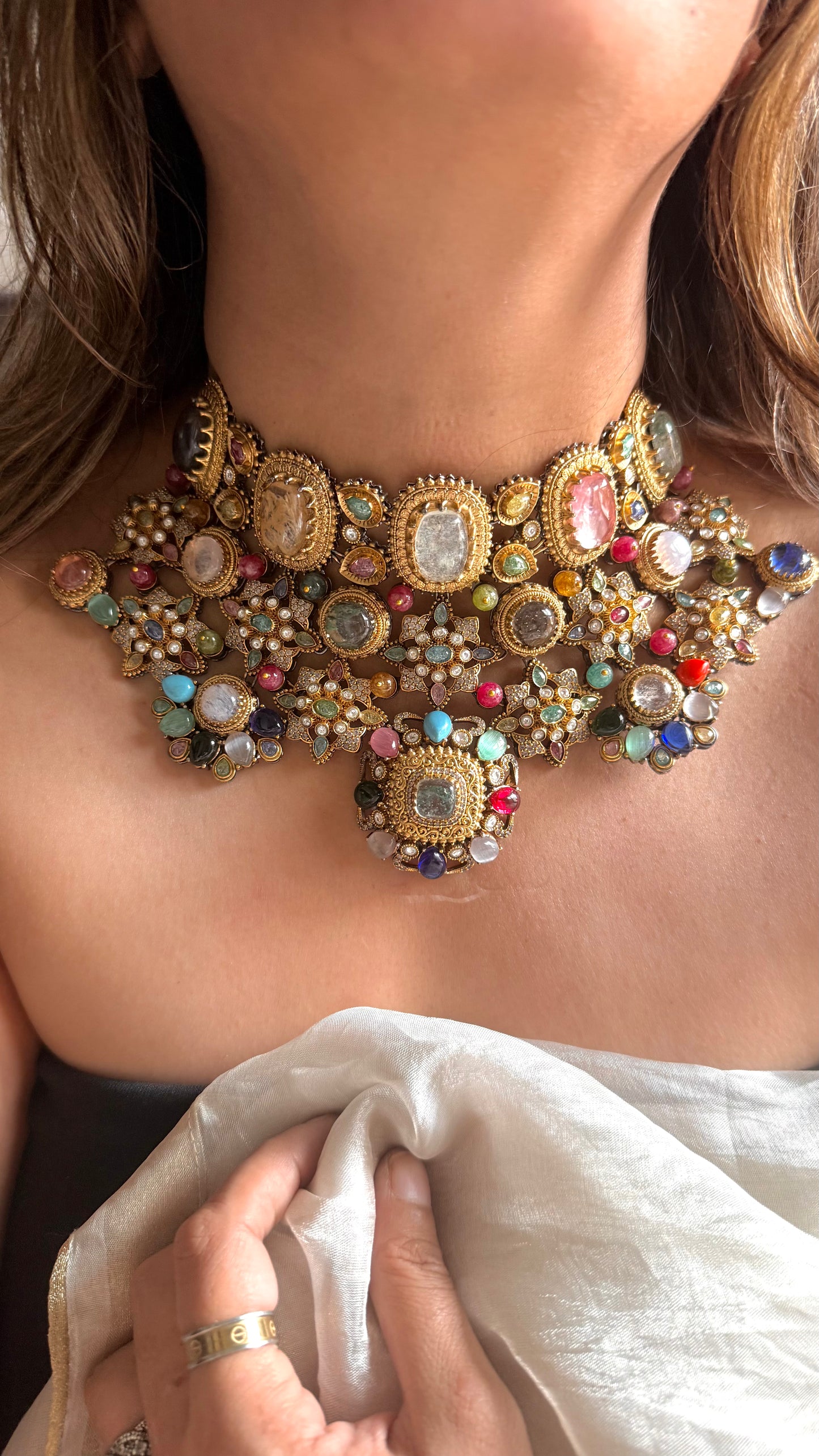 Sabya inspired vintage designer necklace