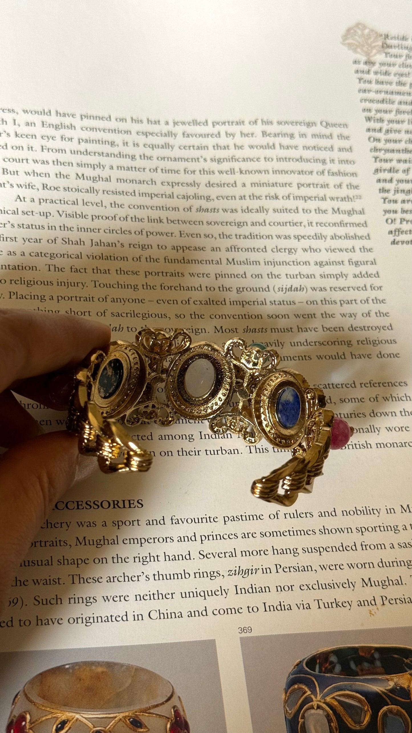 Sabyasachi inspired  natural stones sapphire bracelet