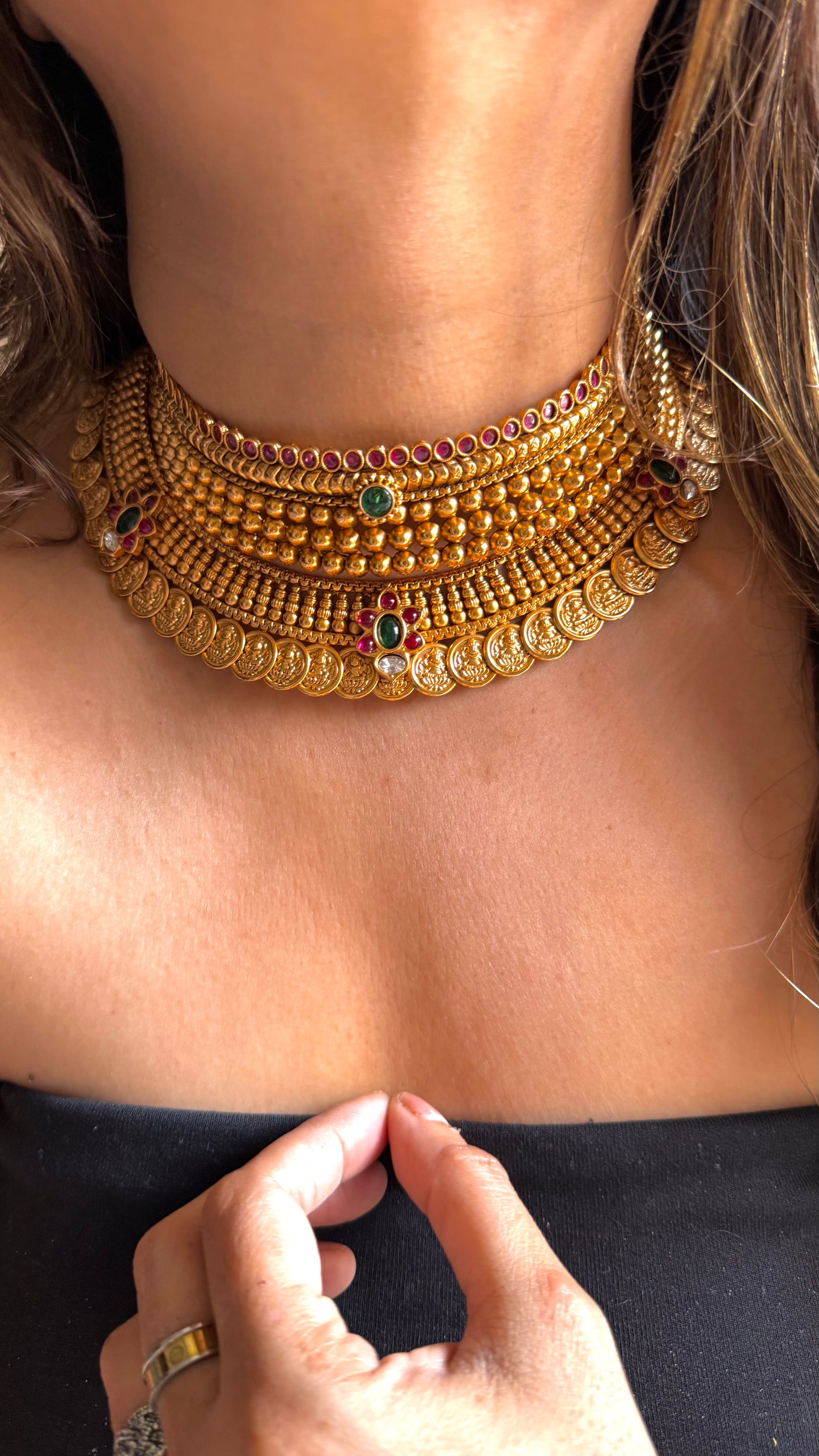 Maharashtrian Combo temple necklace