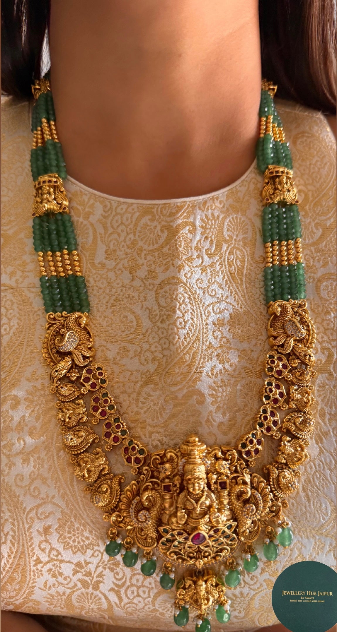 Goddess Laxmi dual necklace combo