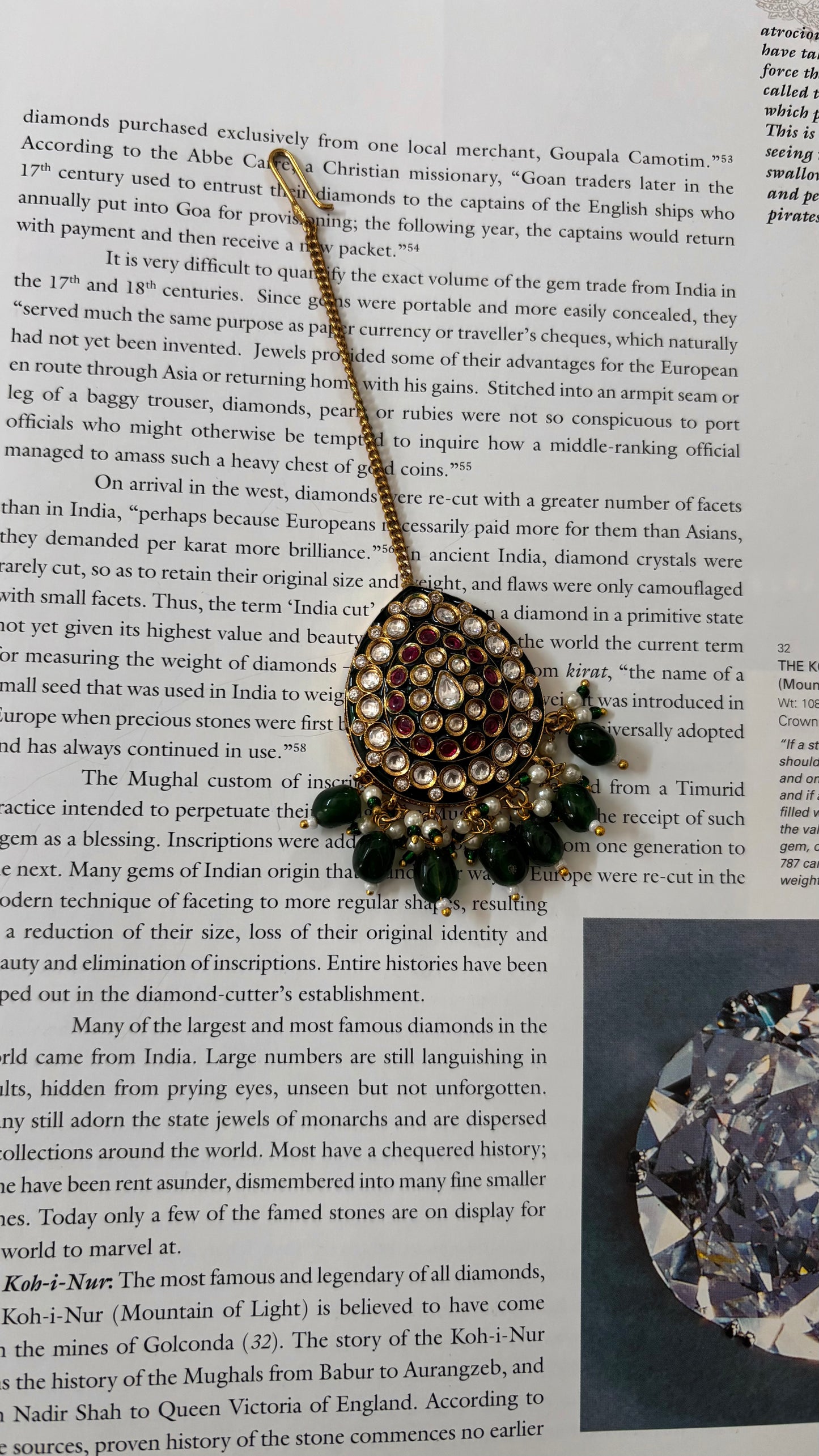 mint and rubi minakari mang tikka