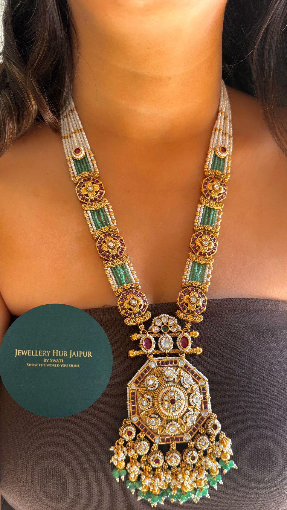 Royal long heritage rajwada necklace