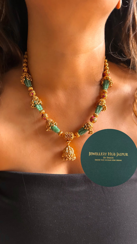 Jhumka style rajwada string   Set