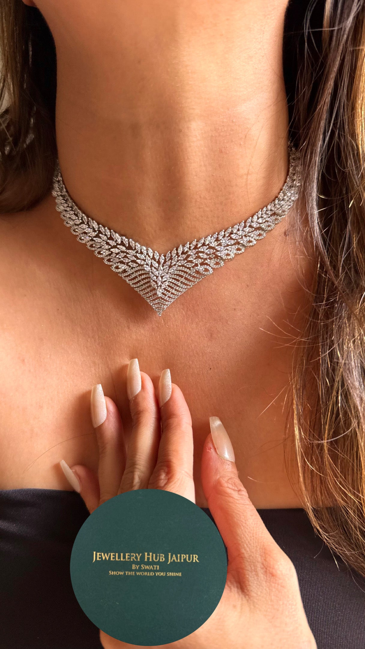 Cz diamond minimalist Necklace