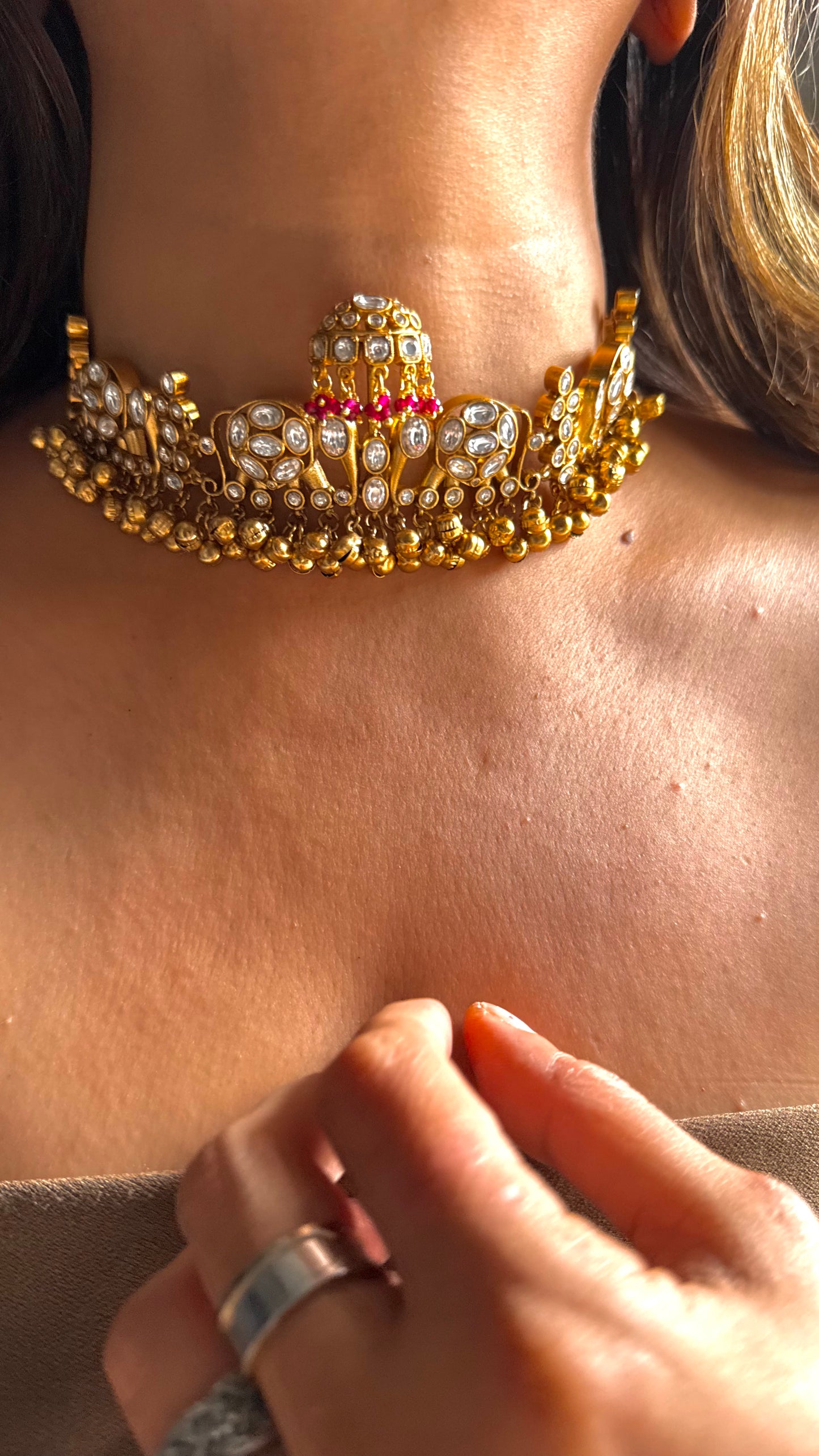 Ruby gajanand doli polki choker