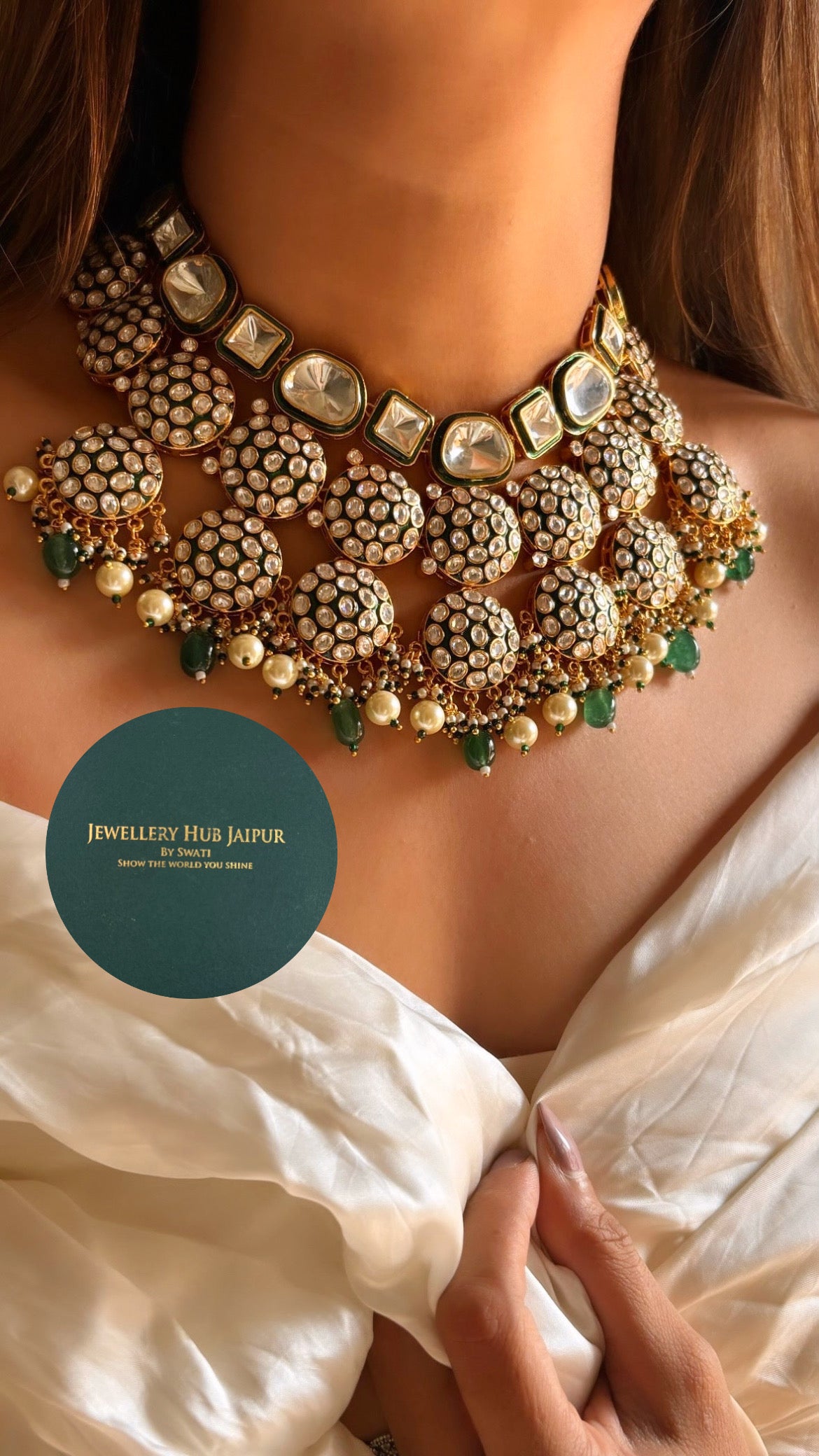 Meenakari heritage necklace set