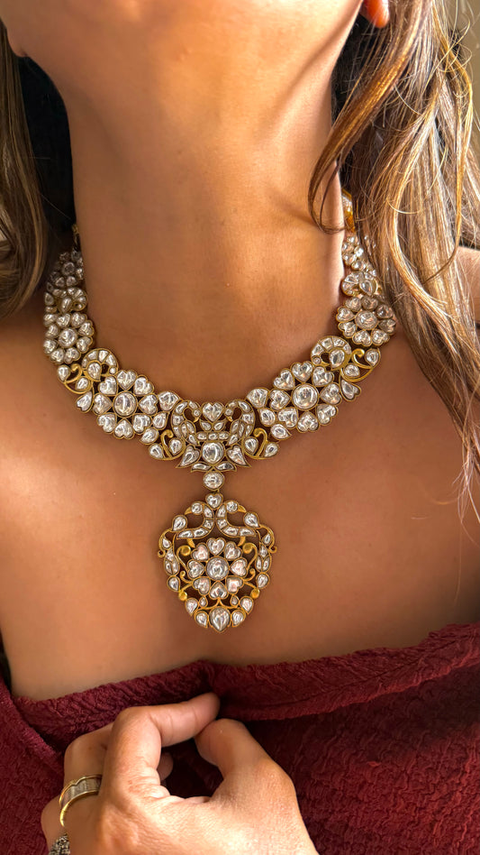 Paachi Kundan heritage designer necklace