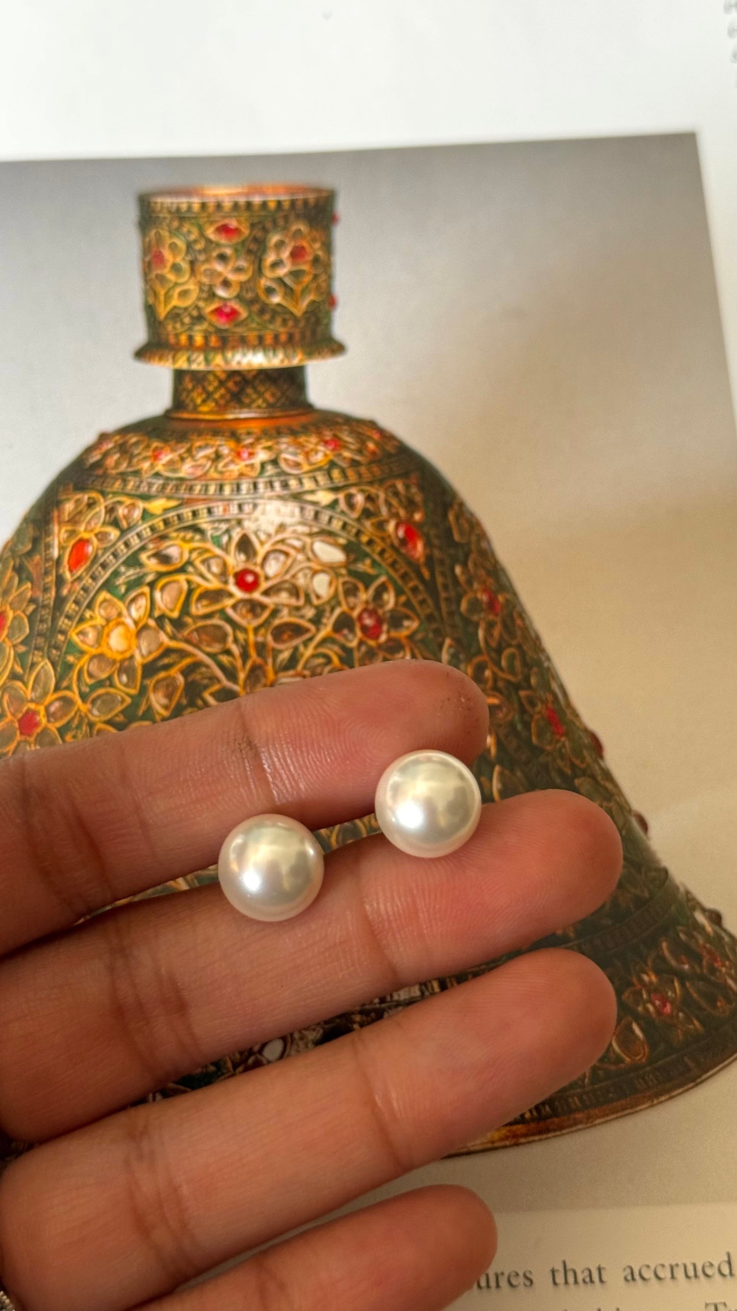 Pearl small Studs