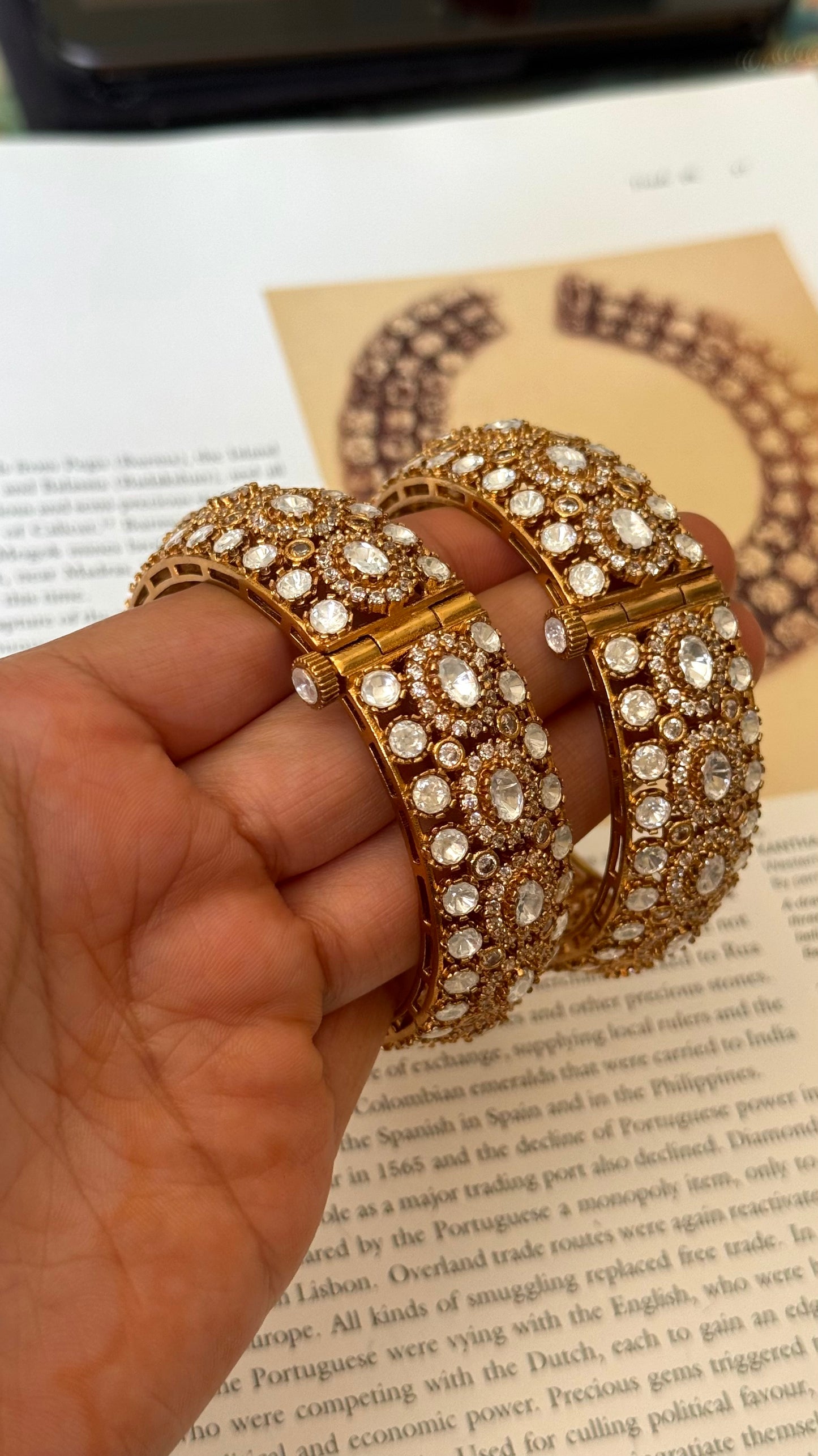 diamond polki designer moissanite banles