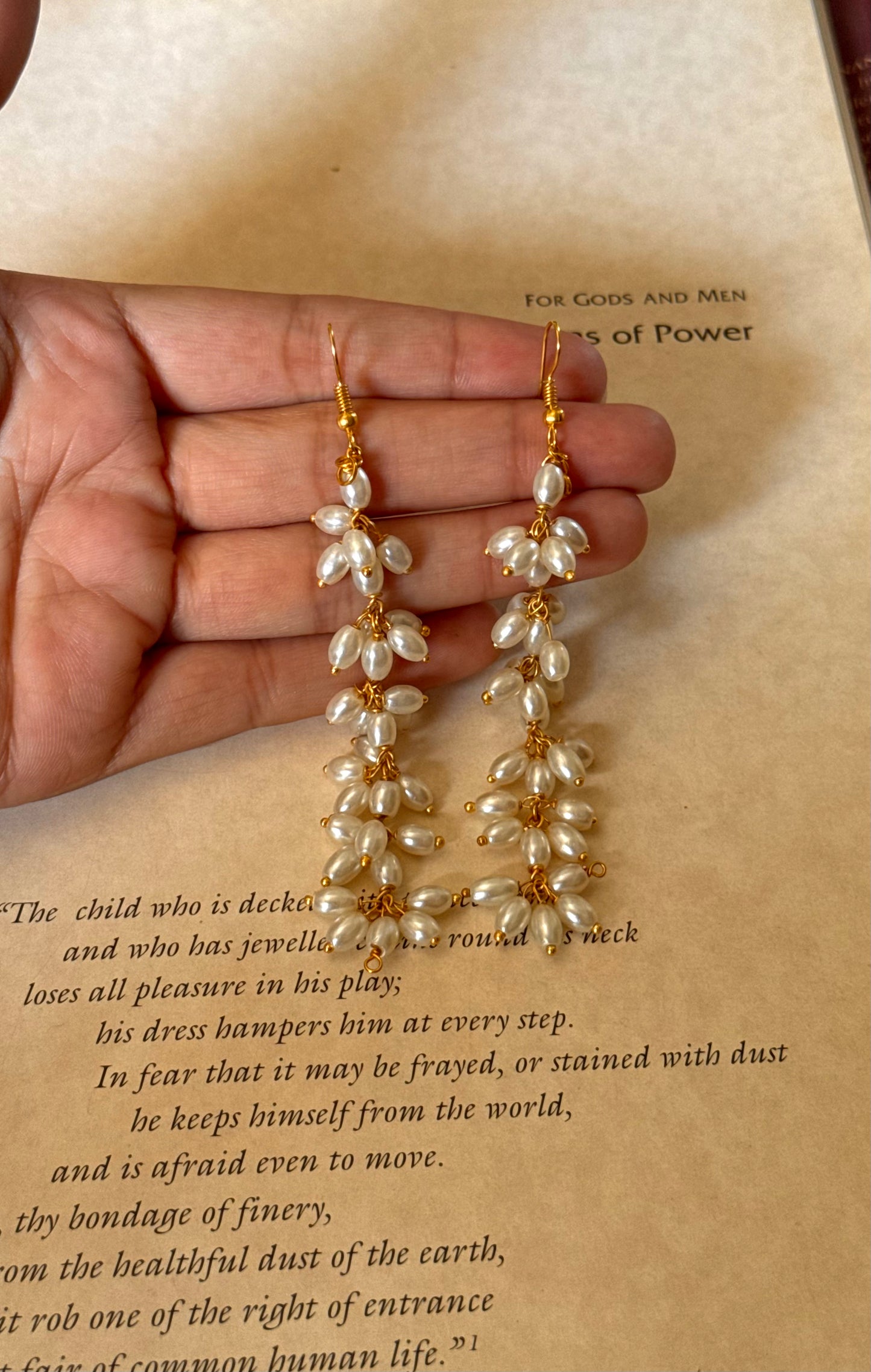 rice drop pearl hangings