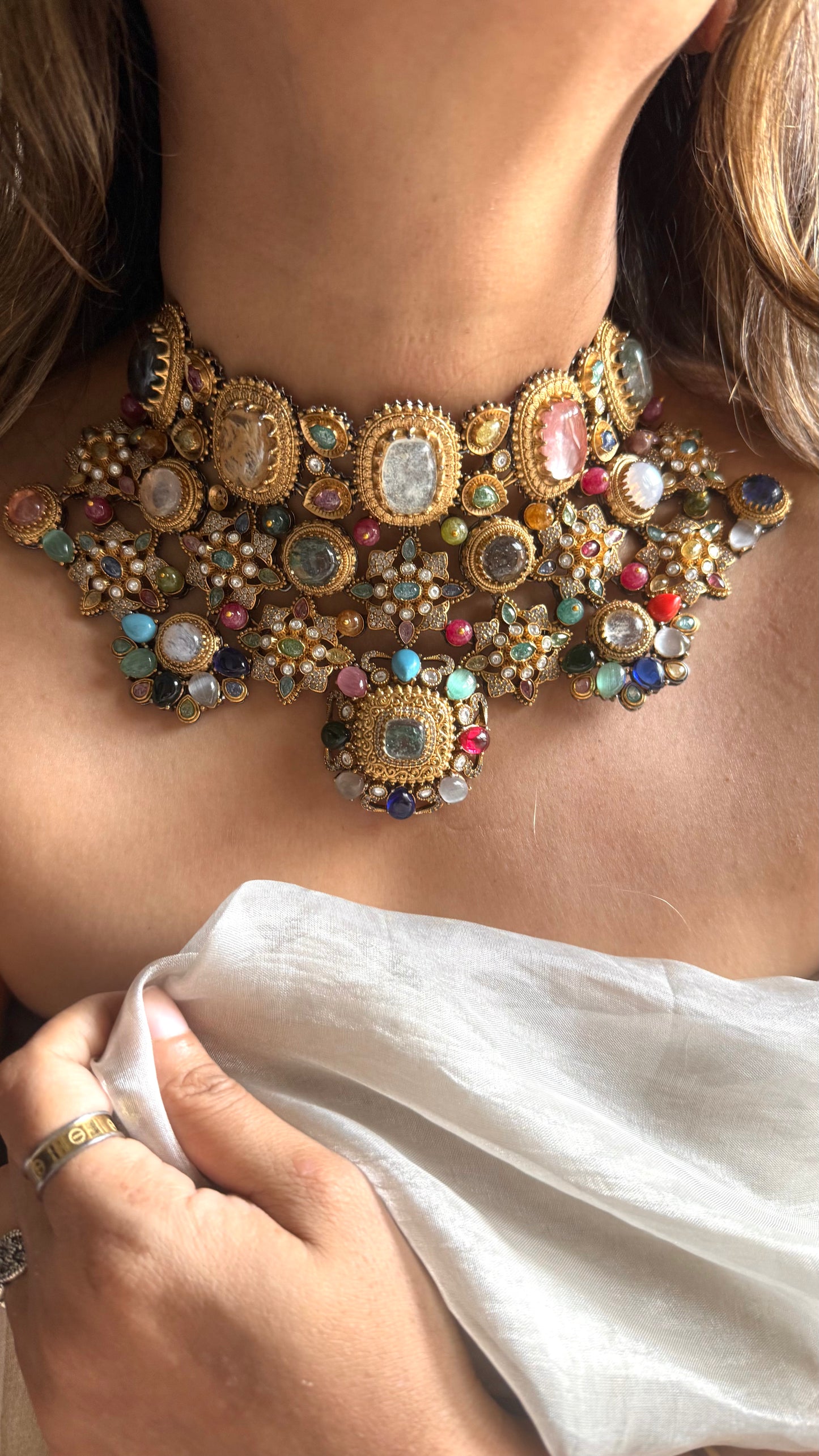 Sabya inspired vintage designer necklace