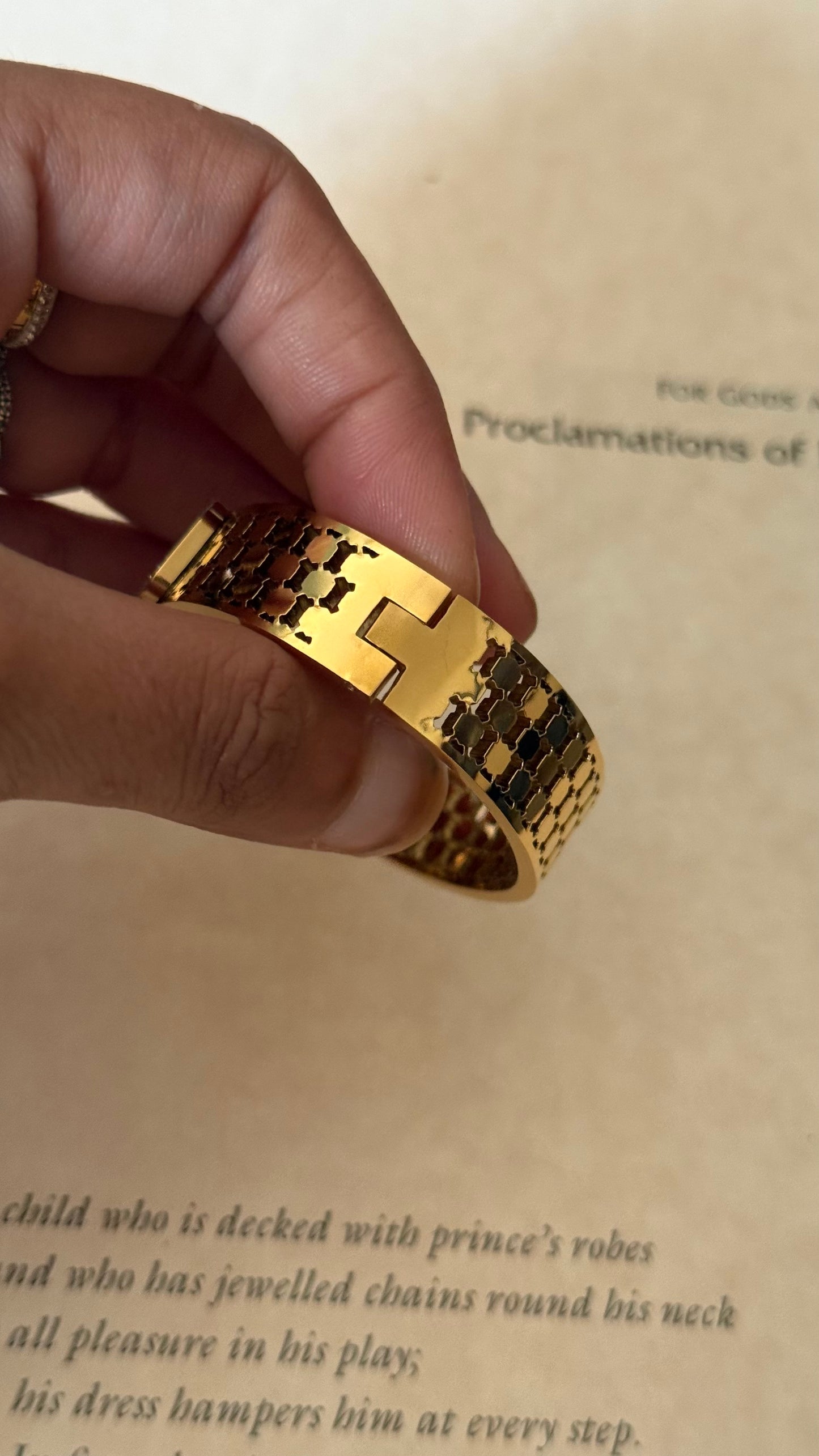 Designer Golden Luxe Bracelet