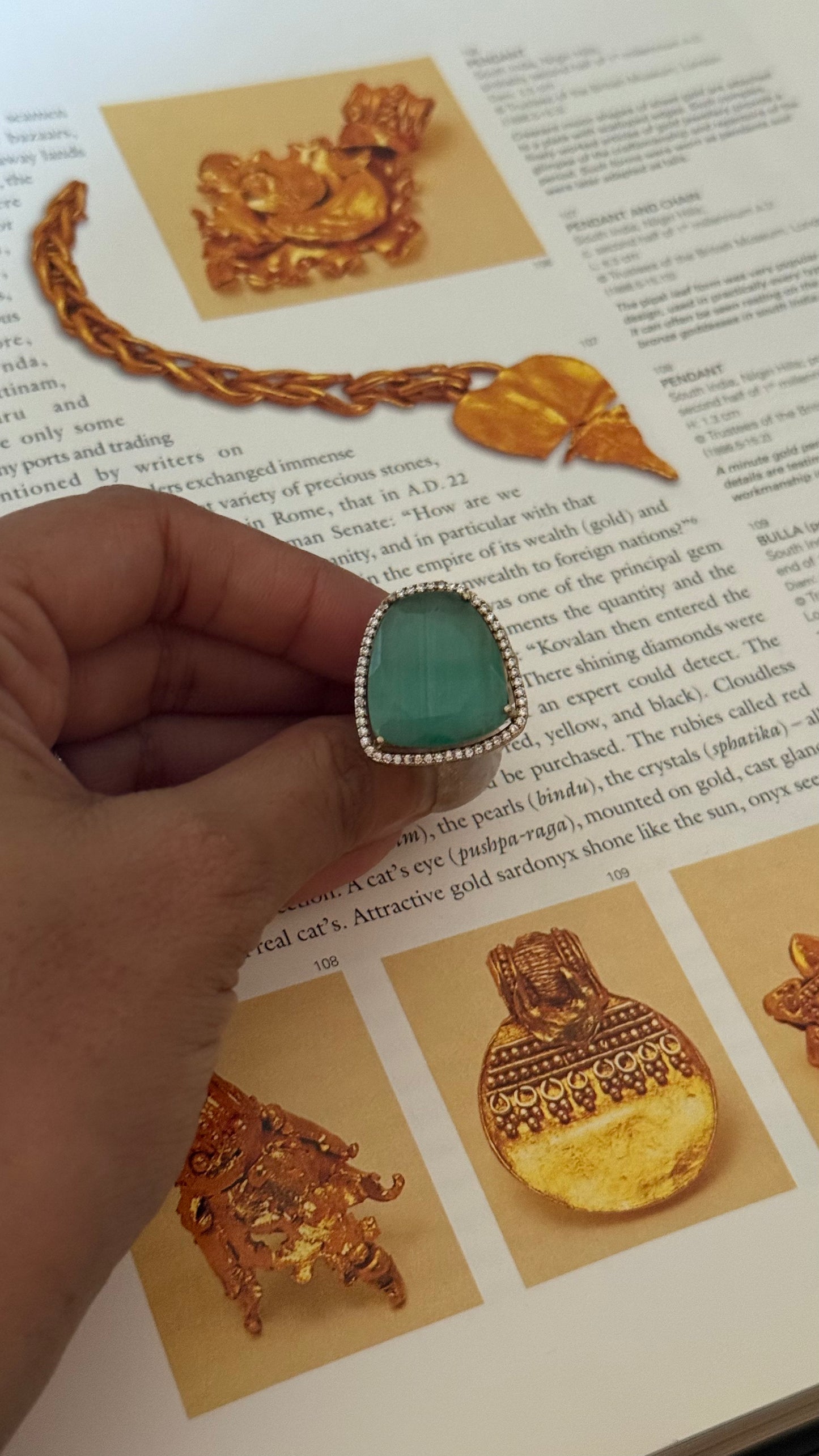 Mint doublet adjustable ring