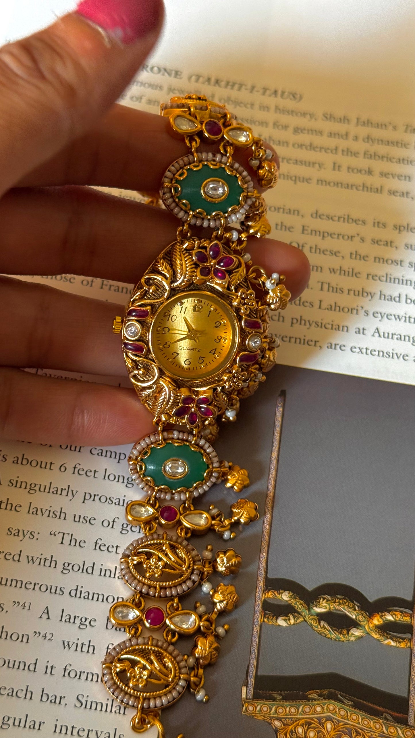 Rani sa designer emerald rajwada watch