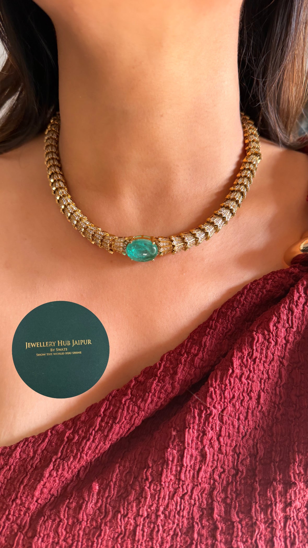 Mint cartier inspired necklace set