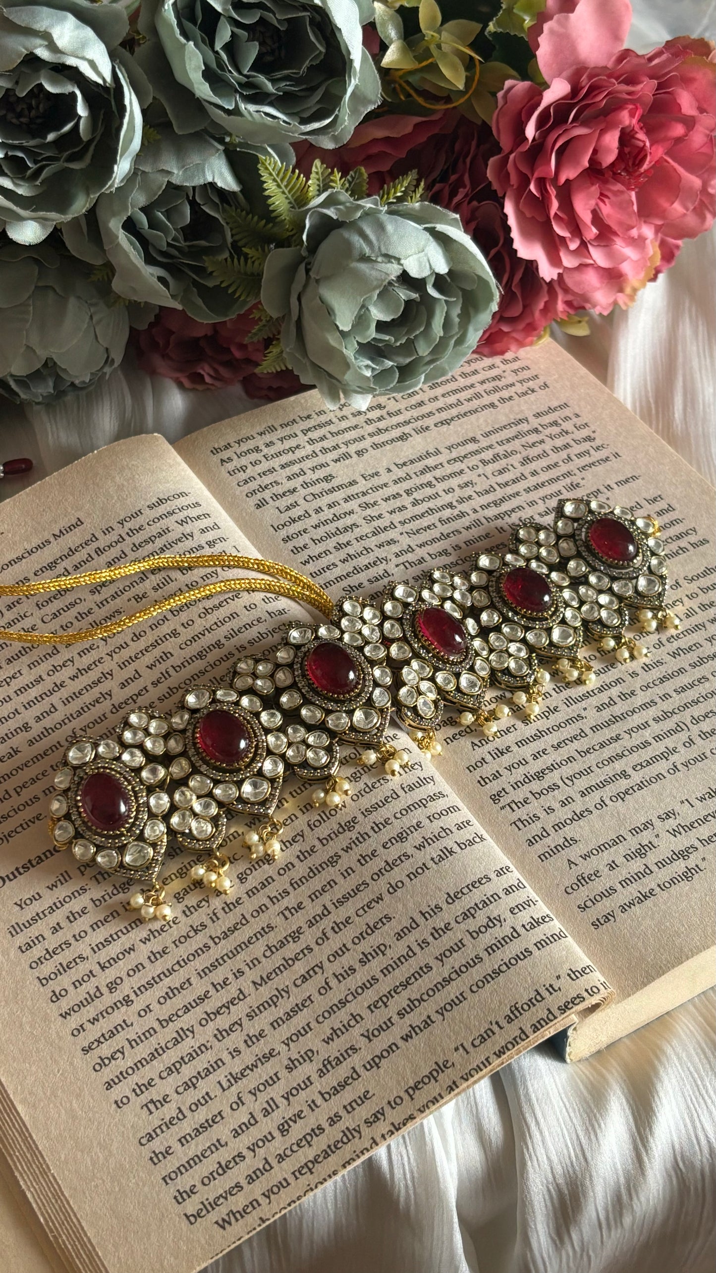 Ruby Moissanite choker