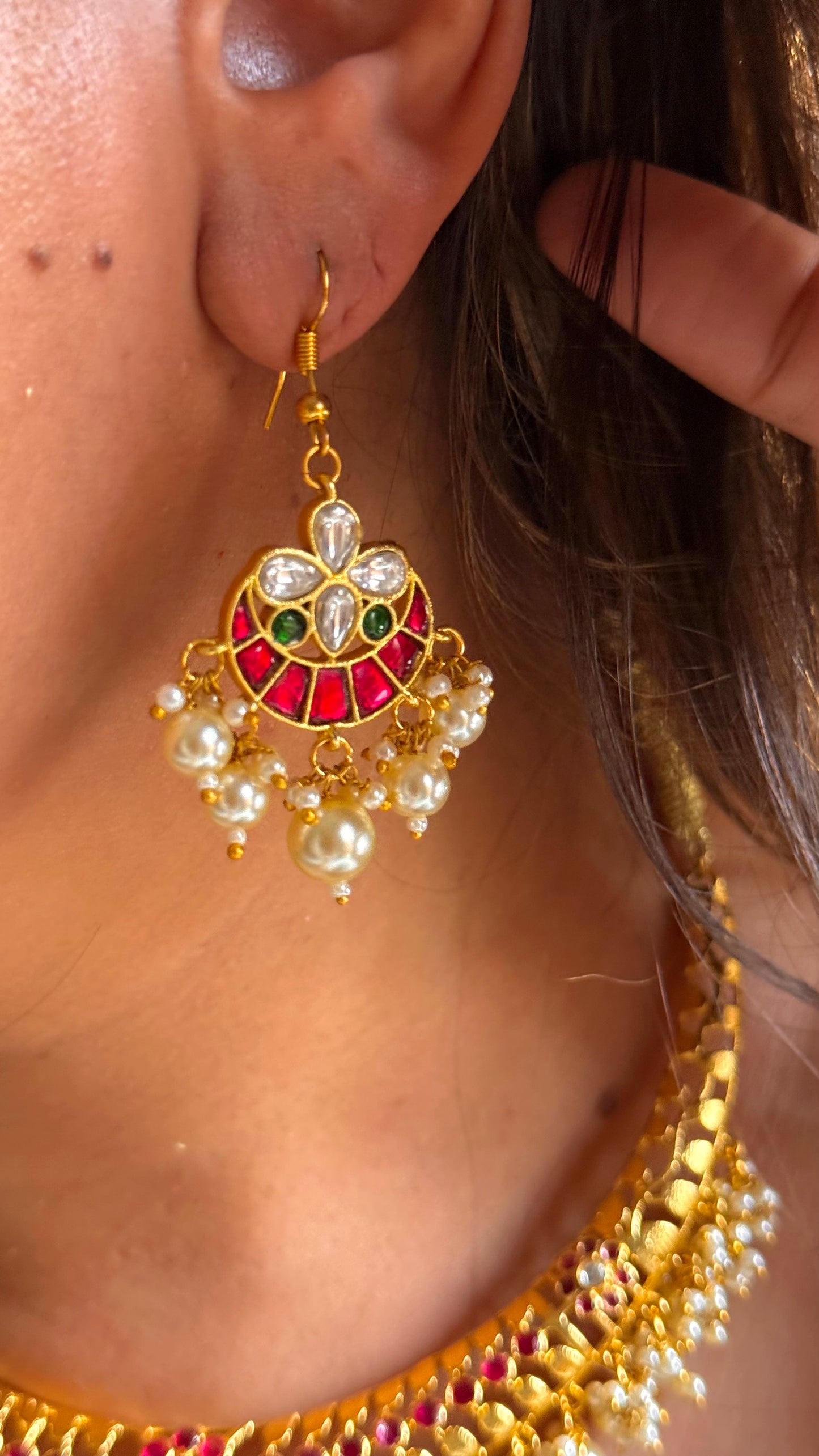Handmade jadau ruby goldenseal Hasli