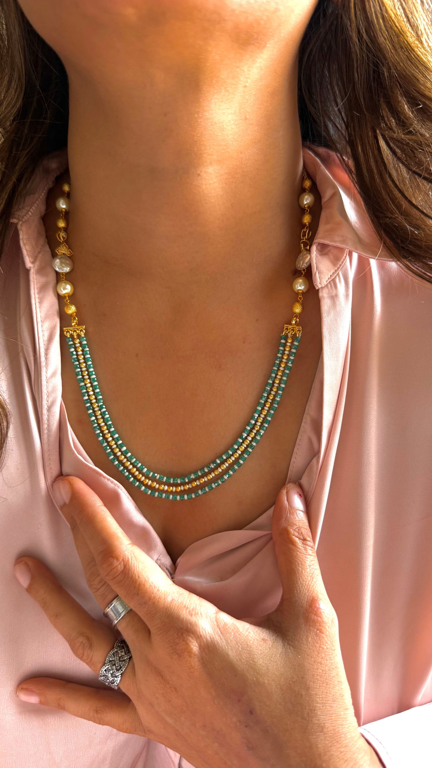 Matarmala with mother of pearl detailing