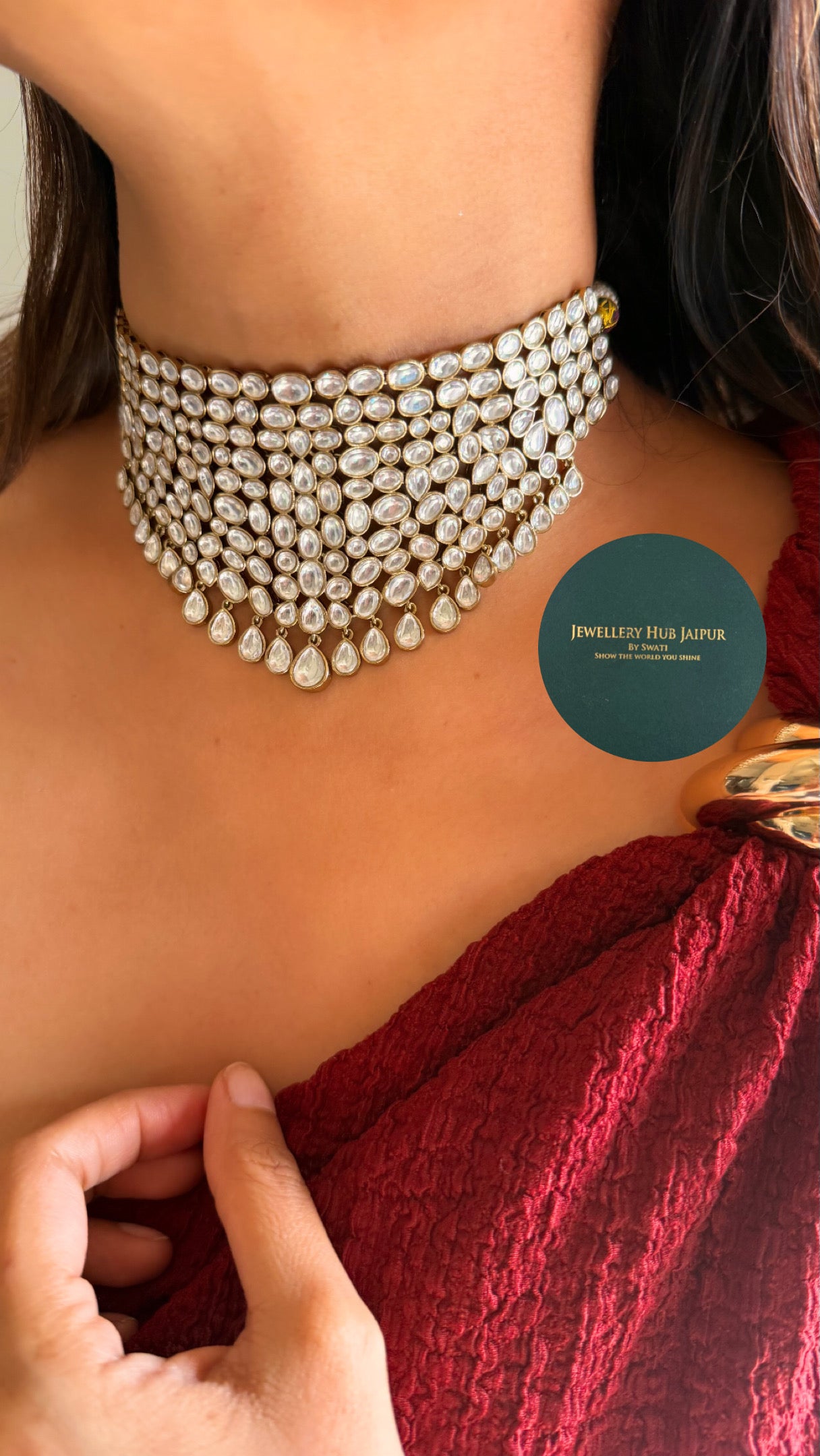 Polki heritage choker- ARUNDATI