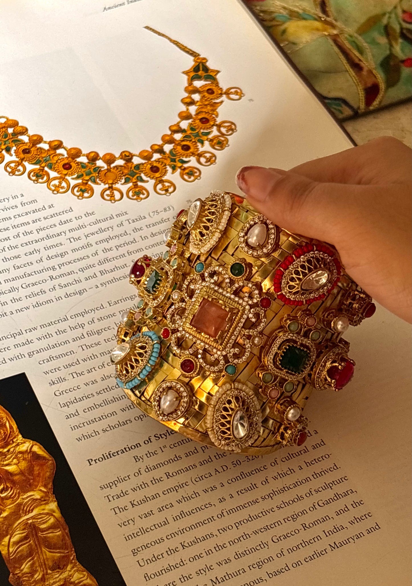 Sabyasachi inspired peach bracelet
