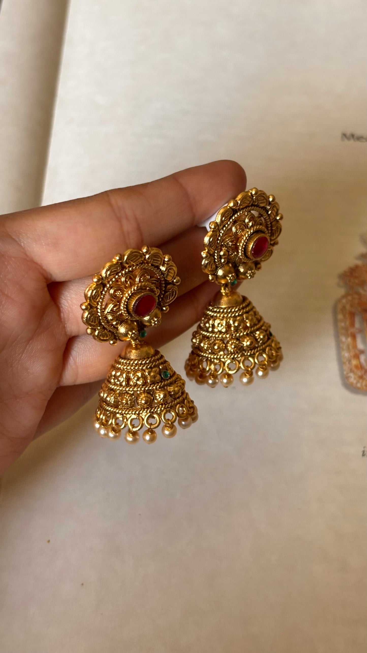 Ruby rajwadi jhumki
